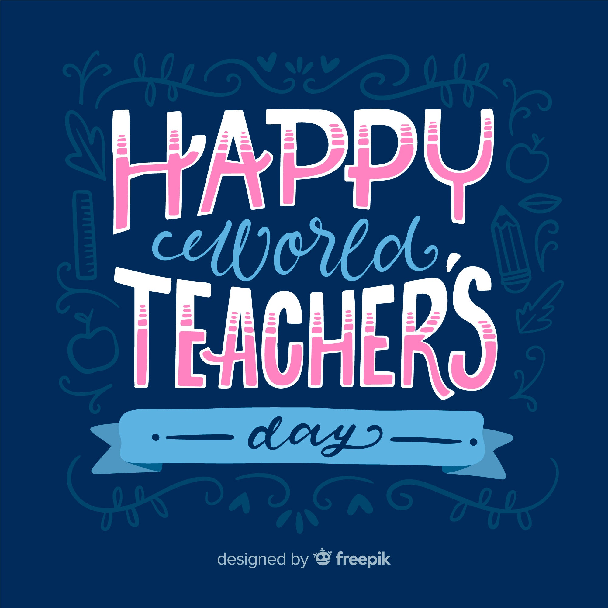 Happy Teachers' Day Custom T-Shirt Designs