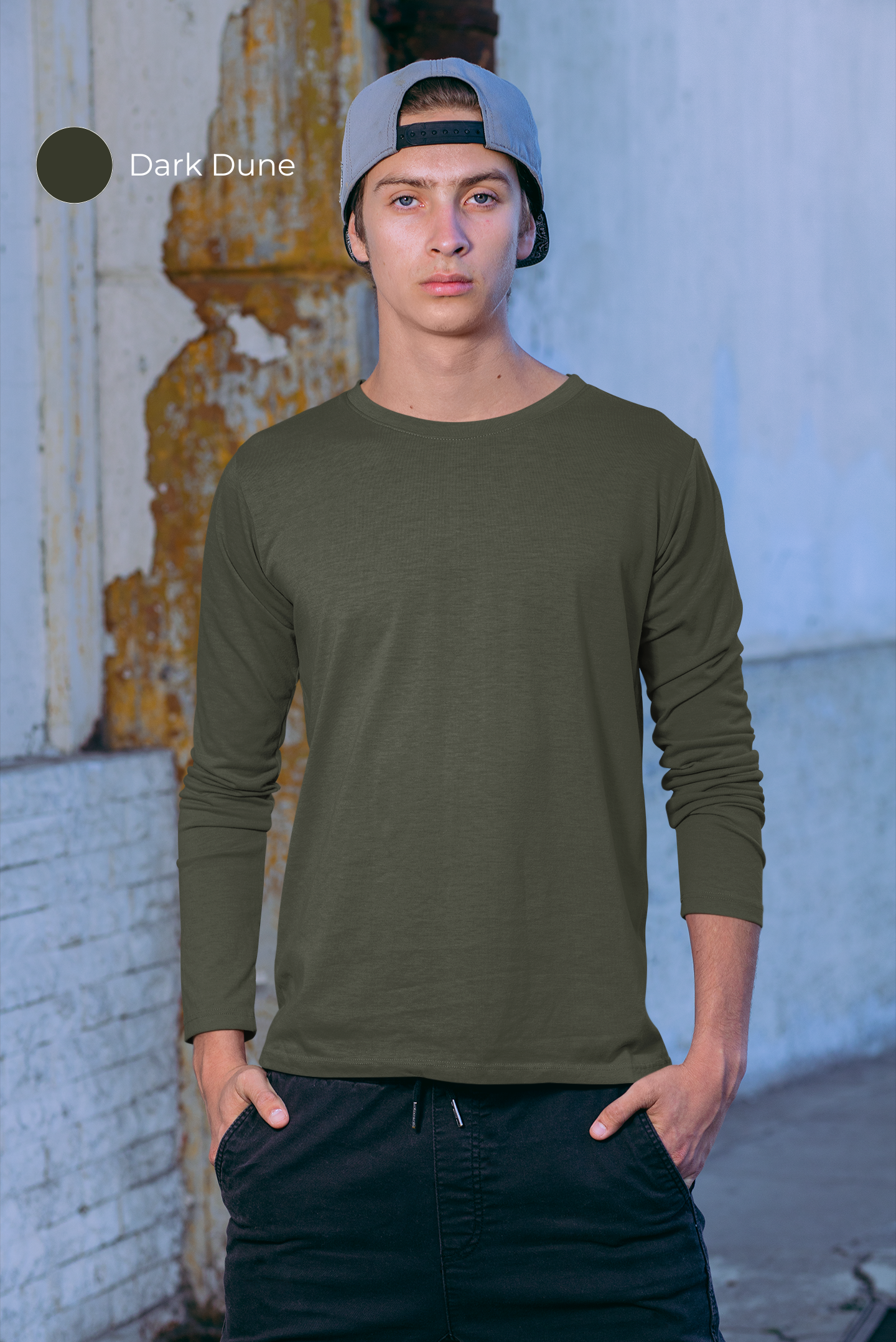 Men's Pack of 3 Full Sleeves Crew Neck T-Shirt