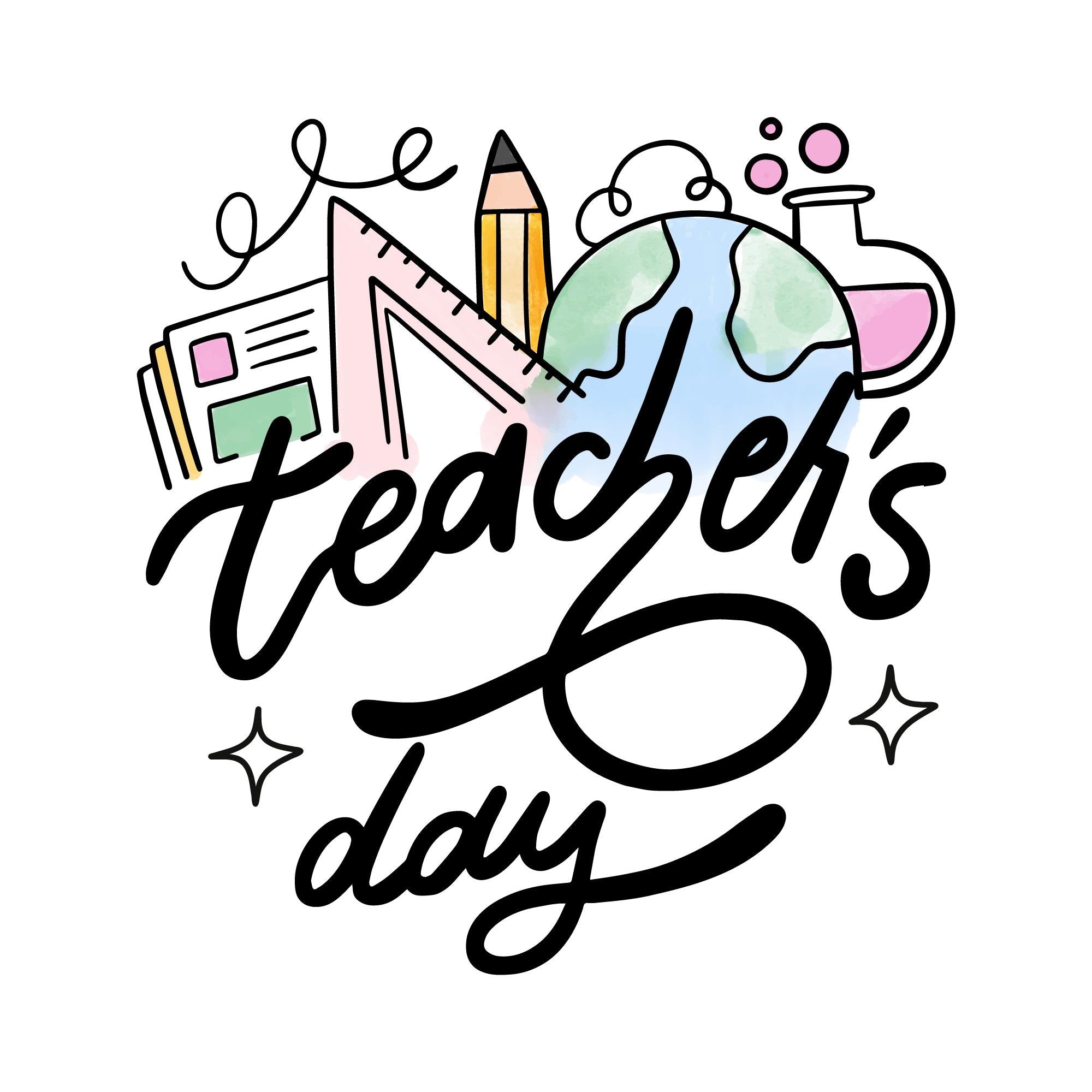 Happy Teachers' Day Custom T-Shirt Designs