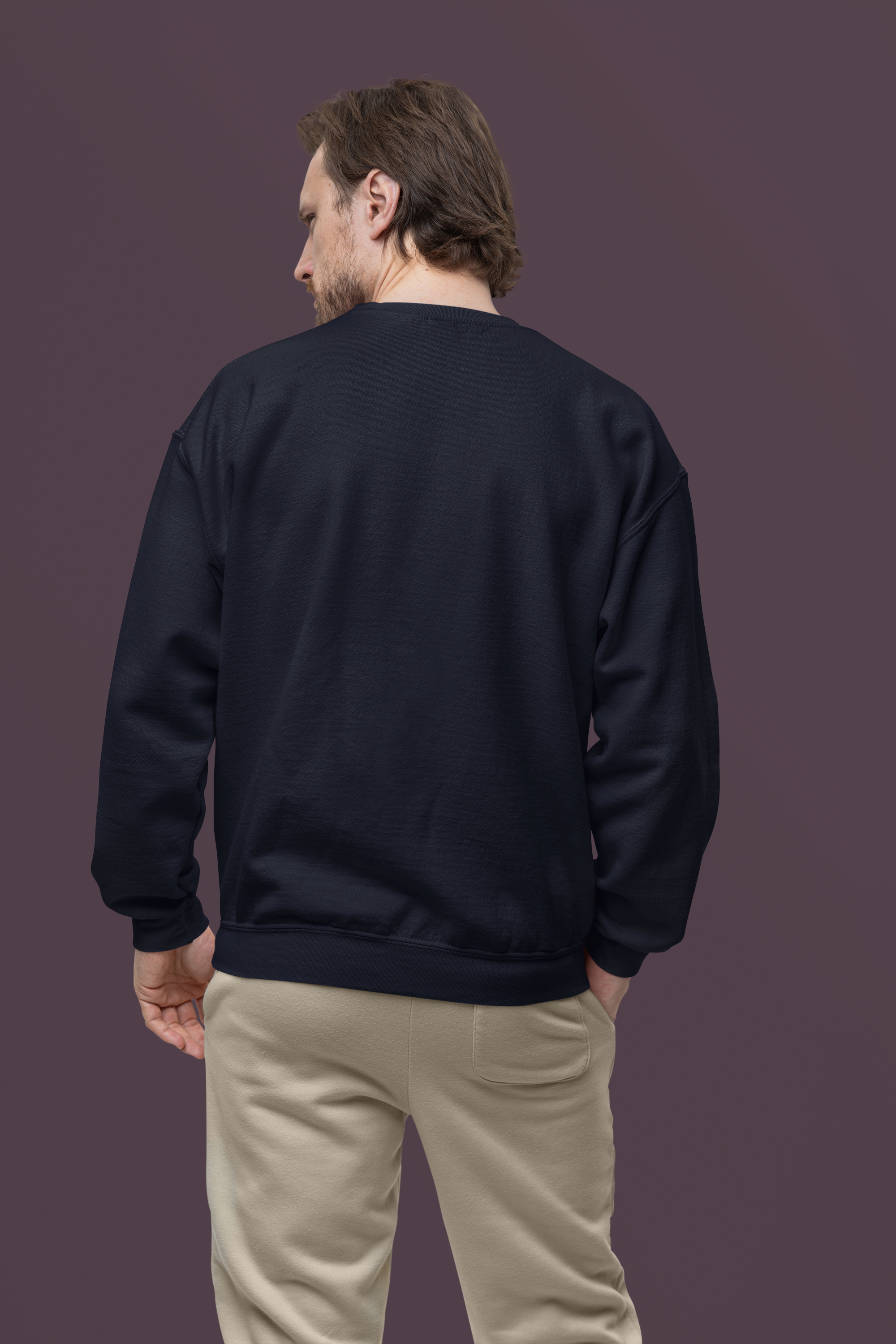 Colors Quee Premium Men’s Plain Sweatshirt Ebony Color