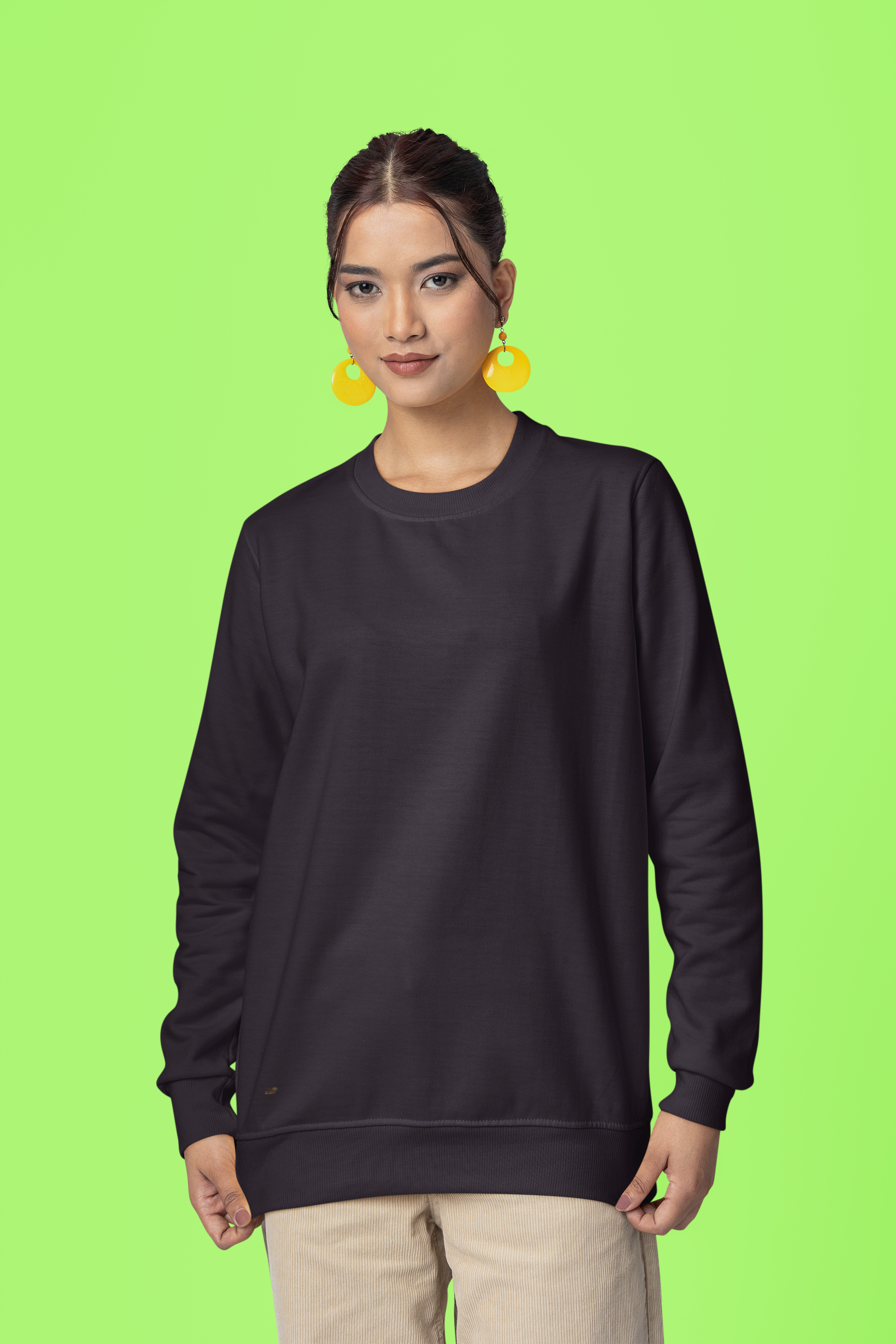 Women's Plain Gondola Color Sweatshirt