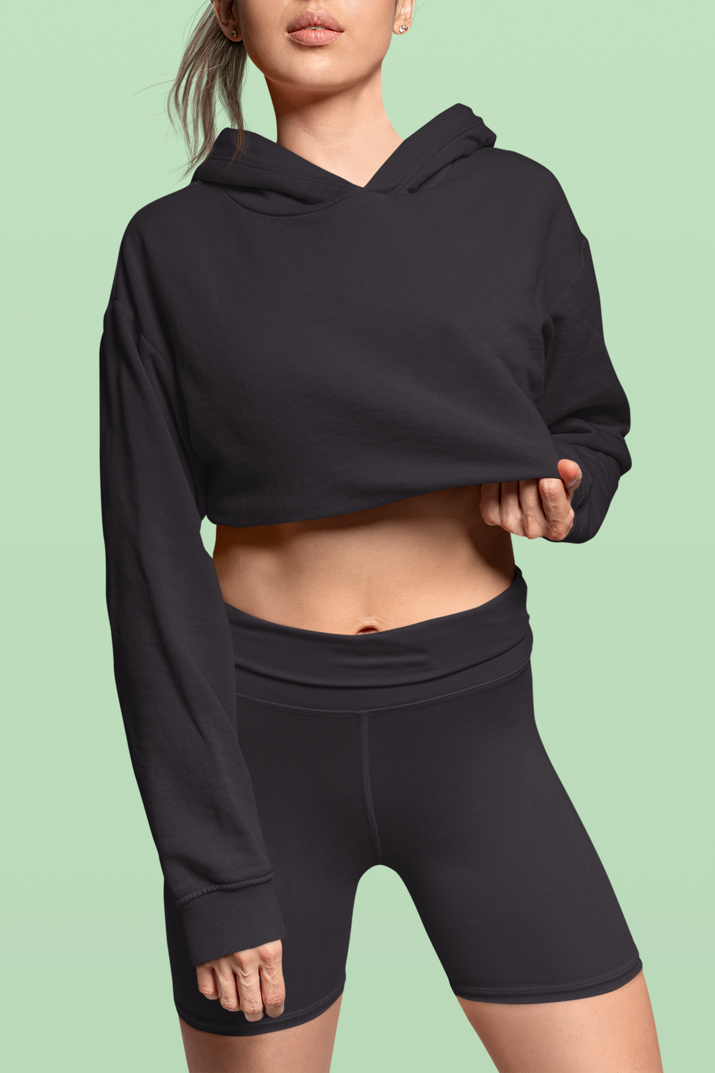 Women’s Crop Hoodie Gondola Color