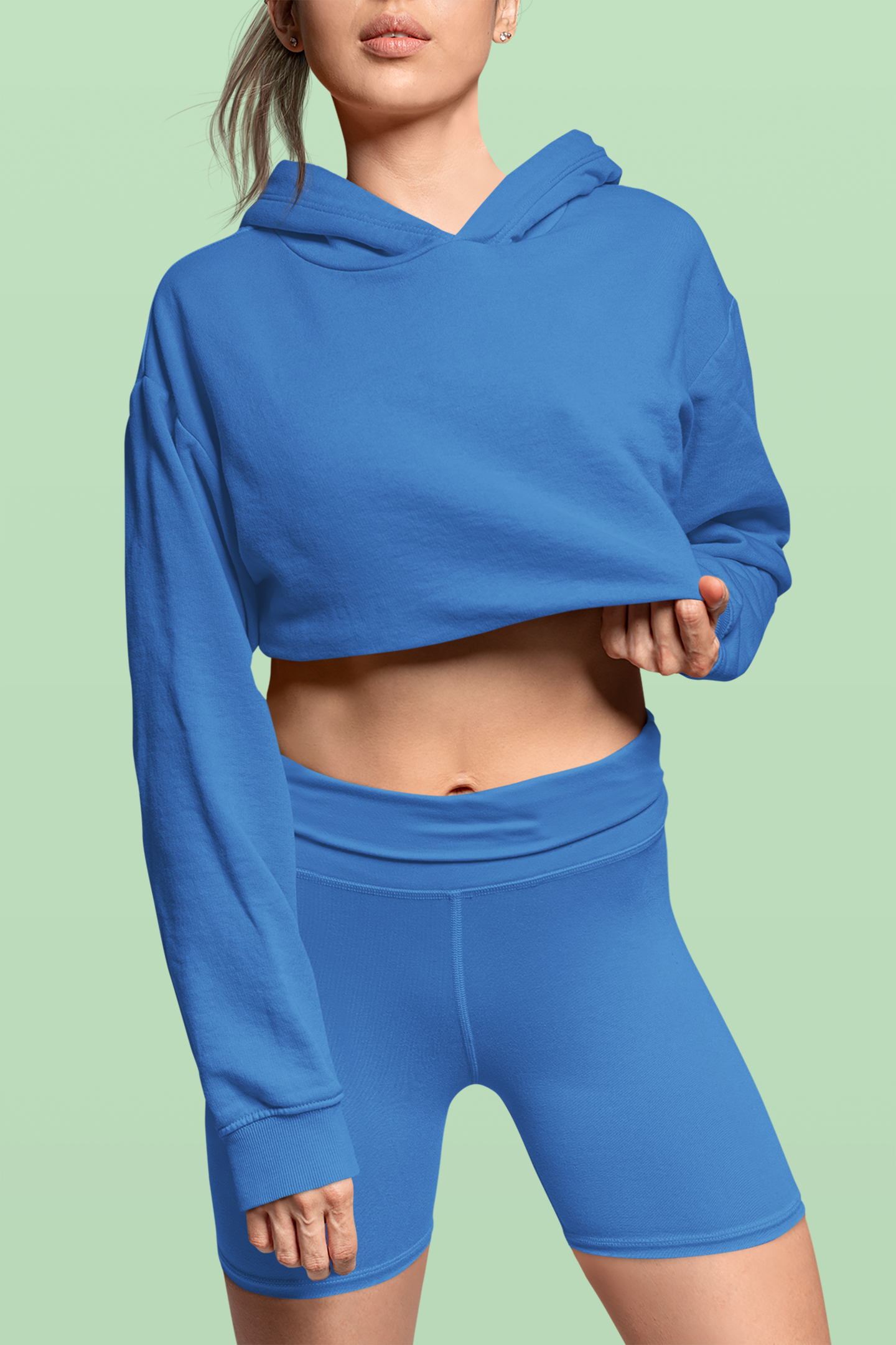 Women’s Crop Hoodie Mariner