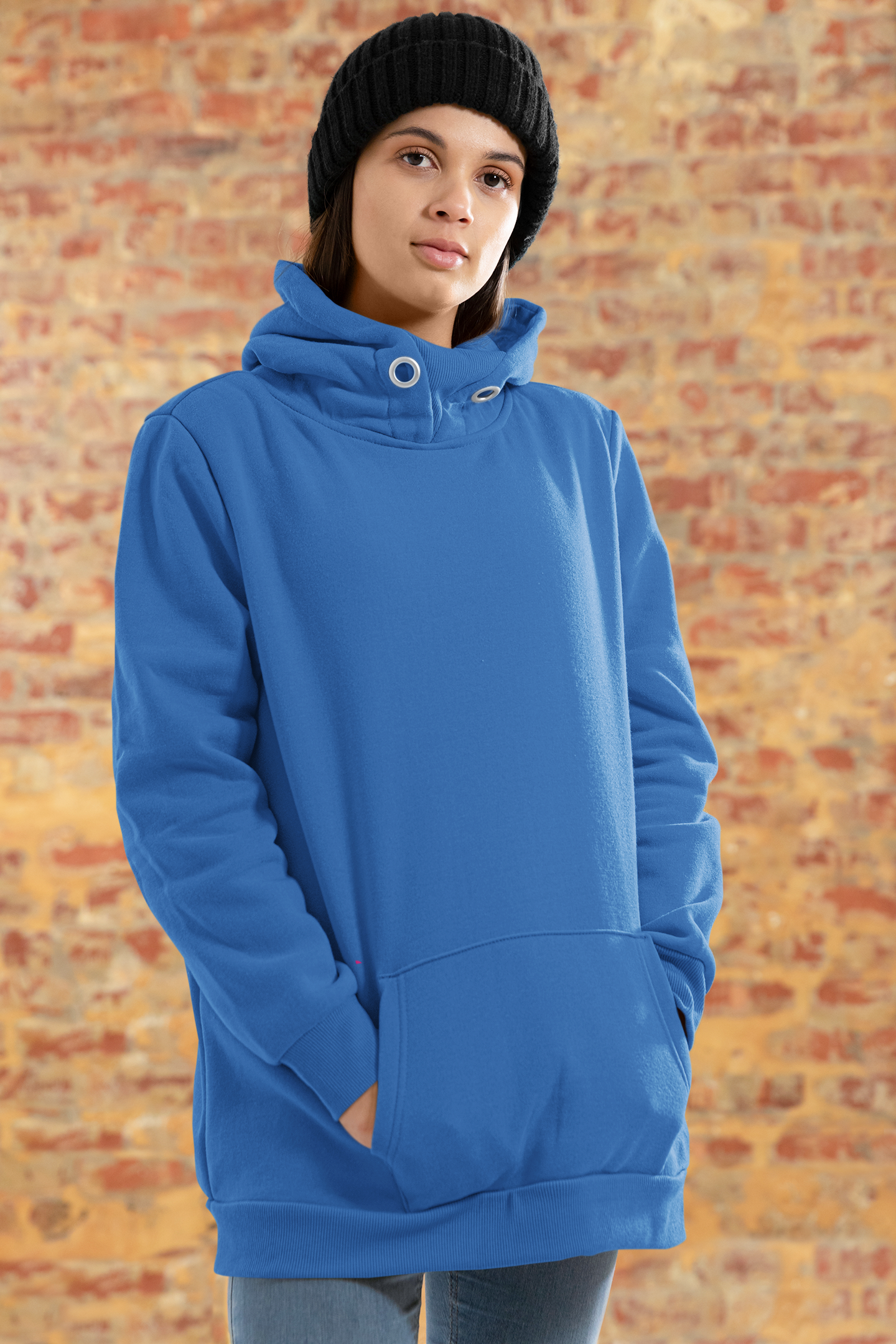 Women's Mariner Color Plain Hoodie