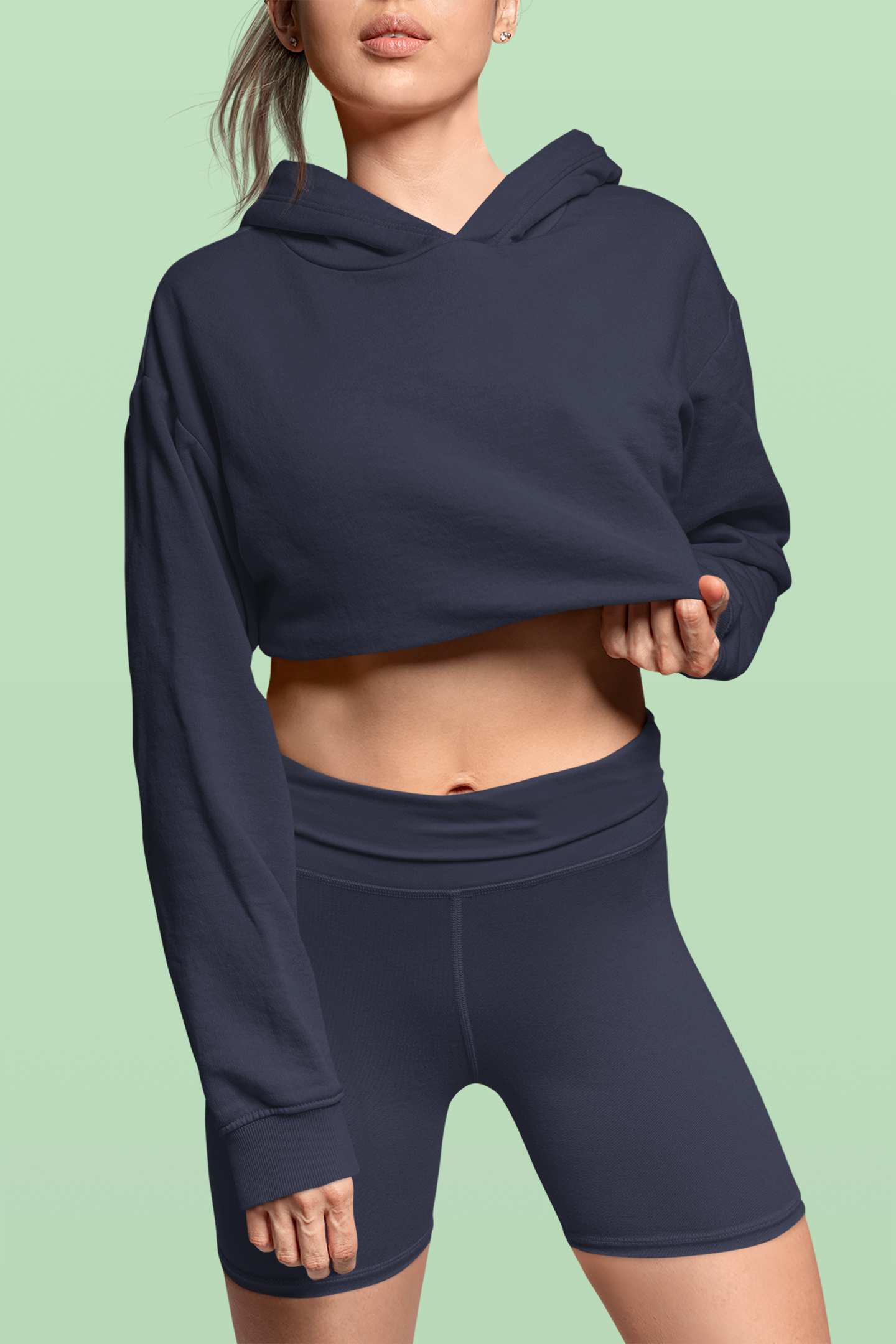 Women’s Mirage Color Crop Hoodie - Comfort Stylish