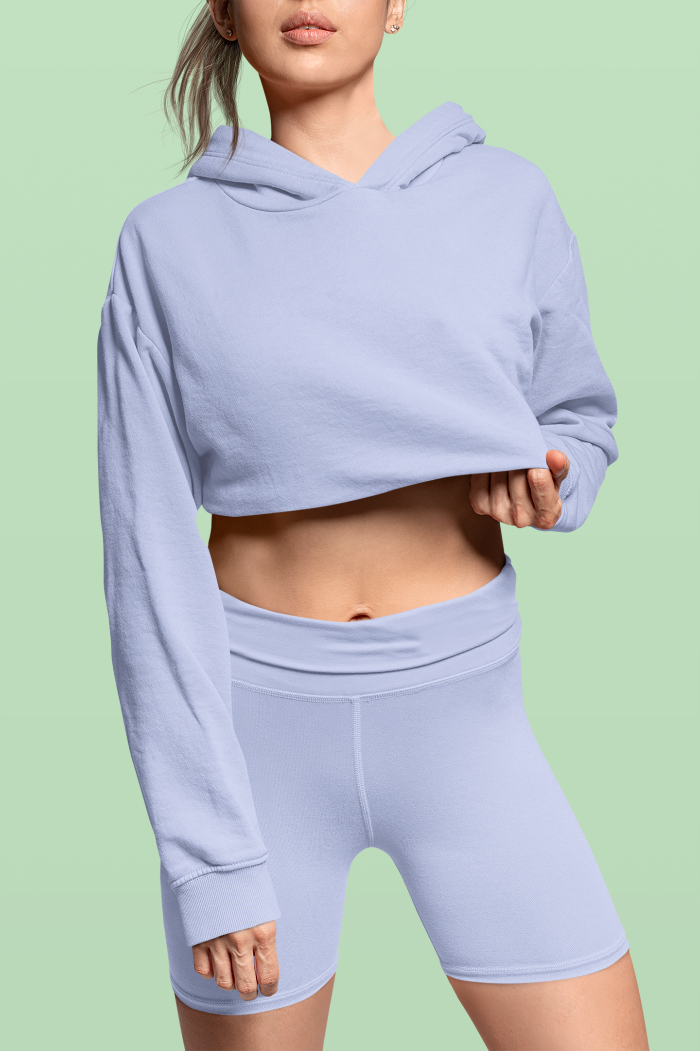 Women’s Perano Color Crop Hoodie - Comfort Stylish