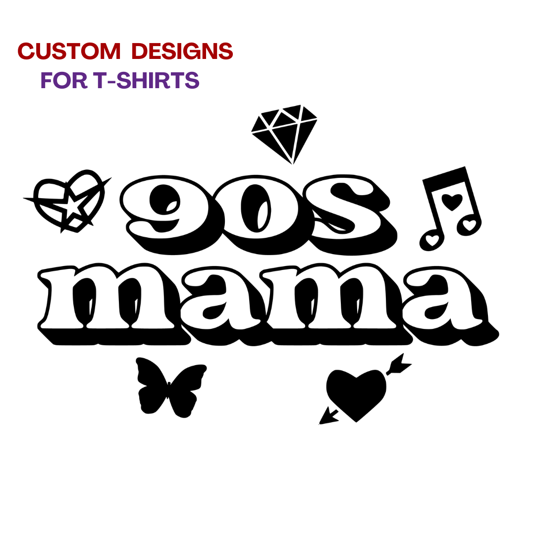 90s Retro Custom T-Shirt Designs