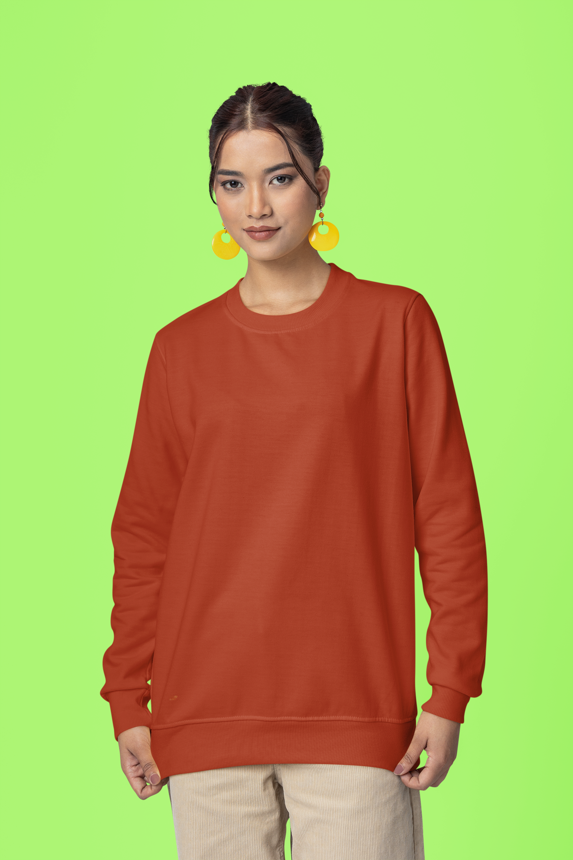 Women's Totem Pole Plain Color Sweatshirt - Classic Comfort & Style