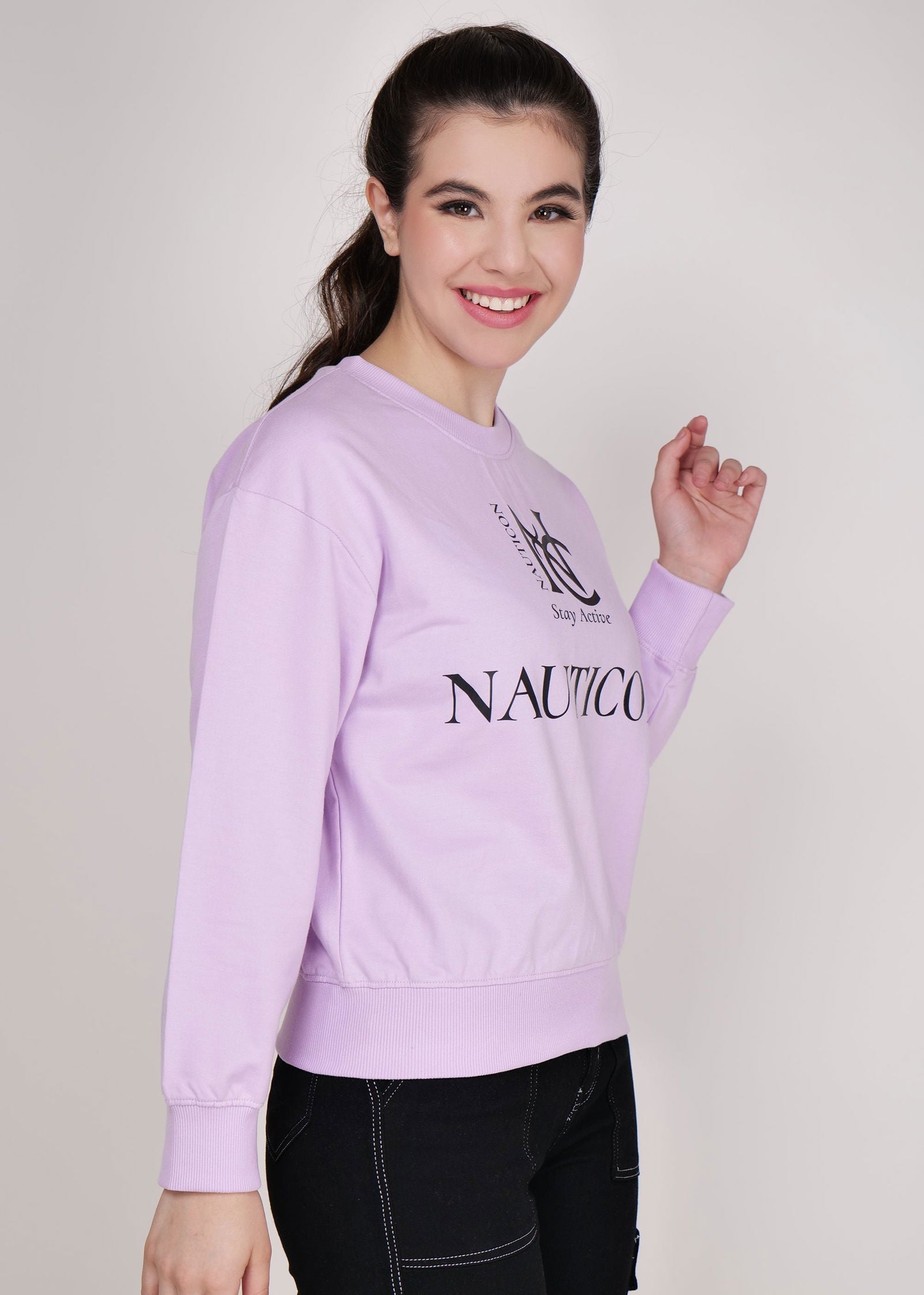 Women Sweatshirt Lavender - NAUTICON WEARABLES