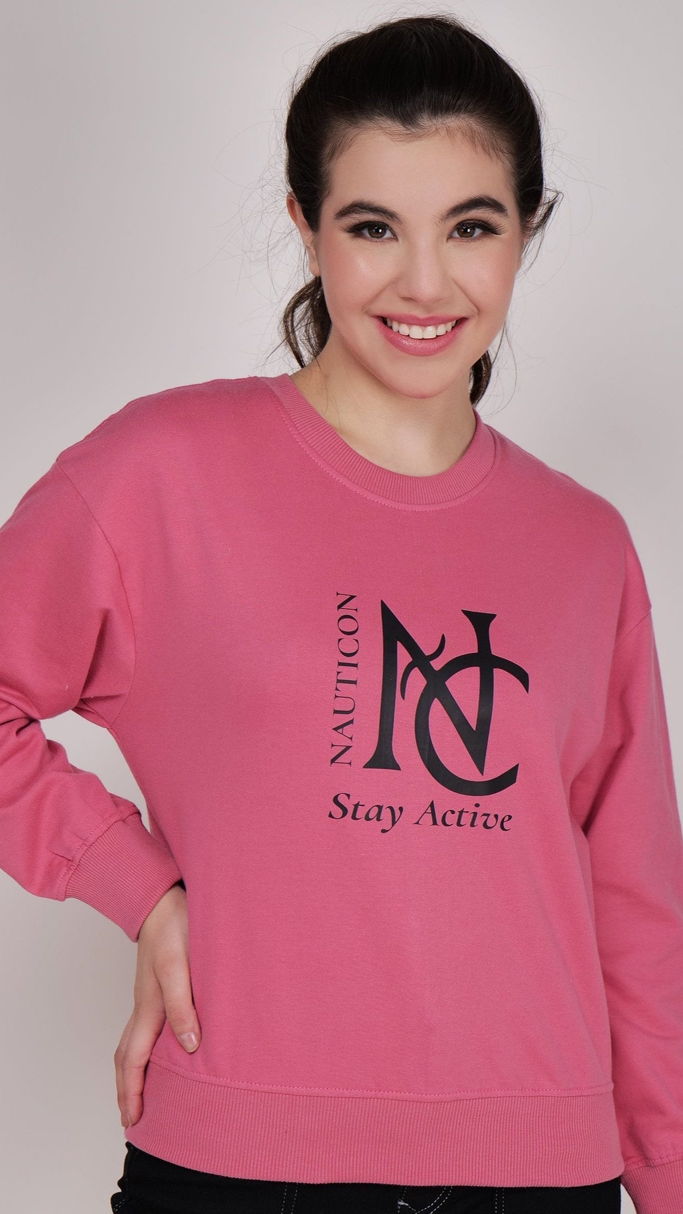 Women Sweatshirt Matte Pink - NAUTICON WEARABLES