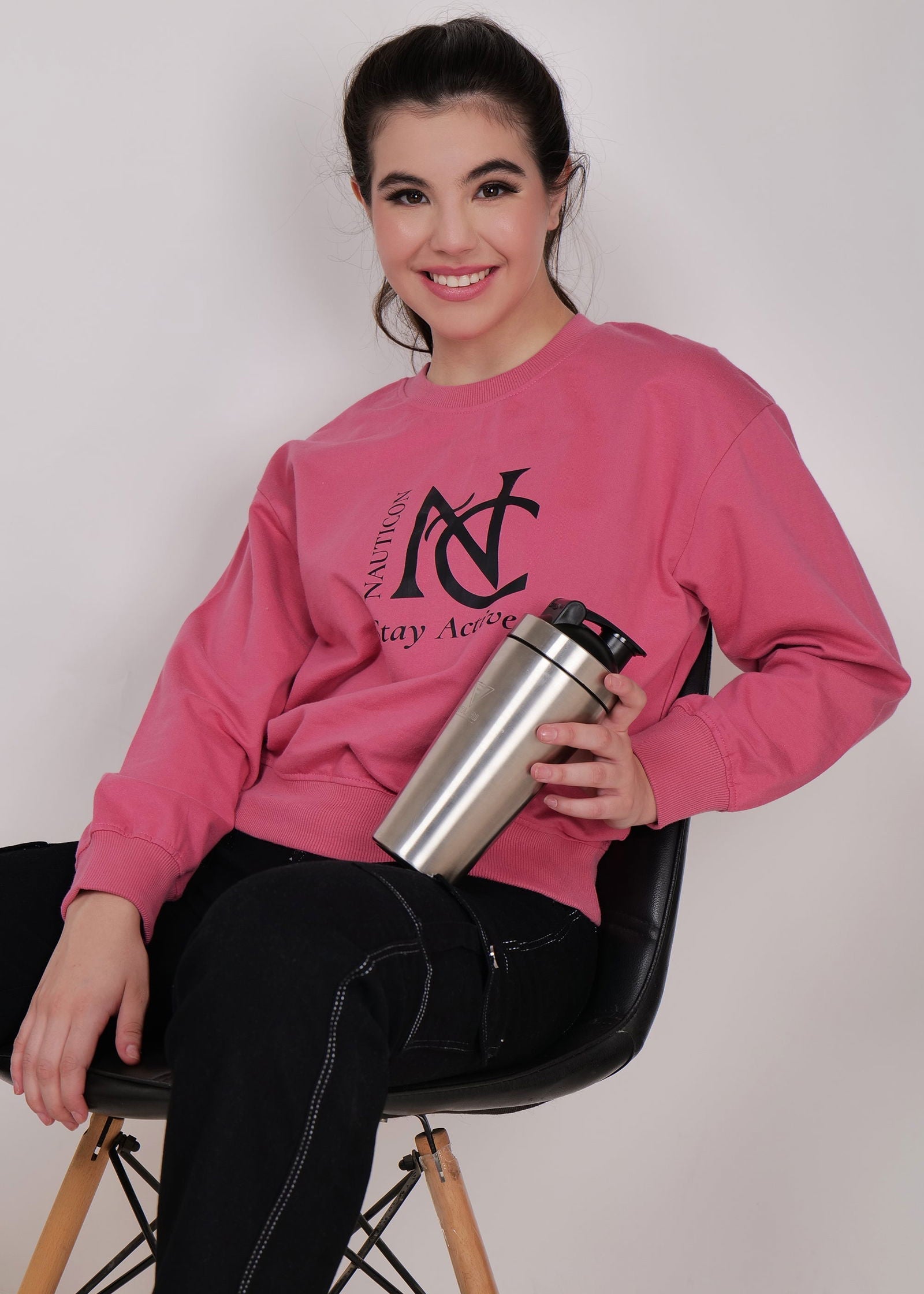 Women Sweatshirt Matte Pink - NAUTICON WEARABLES