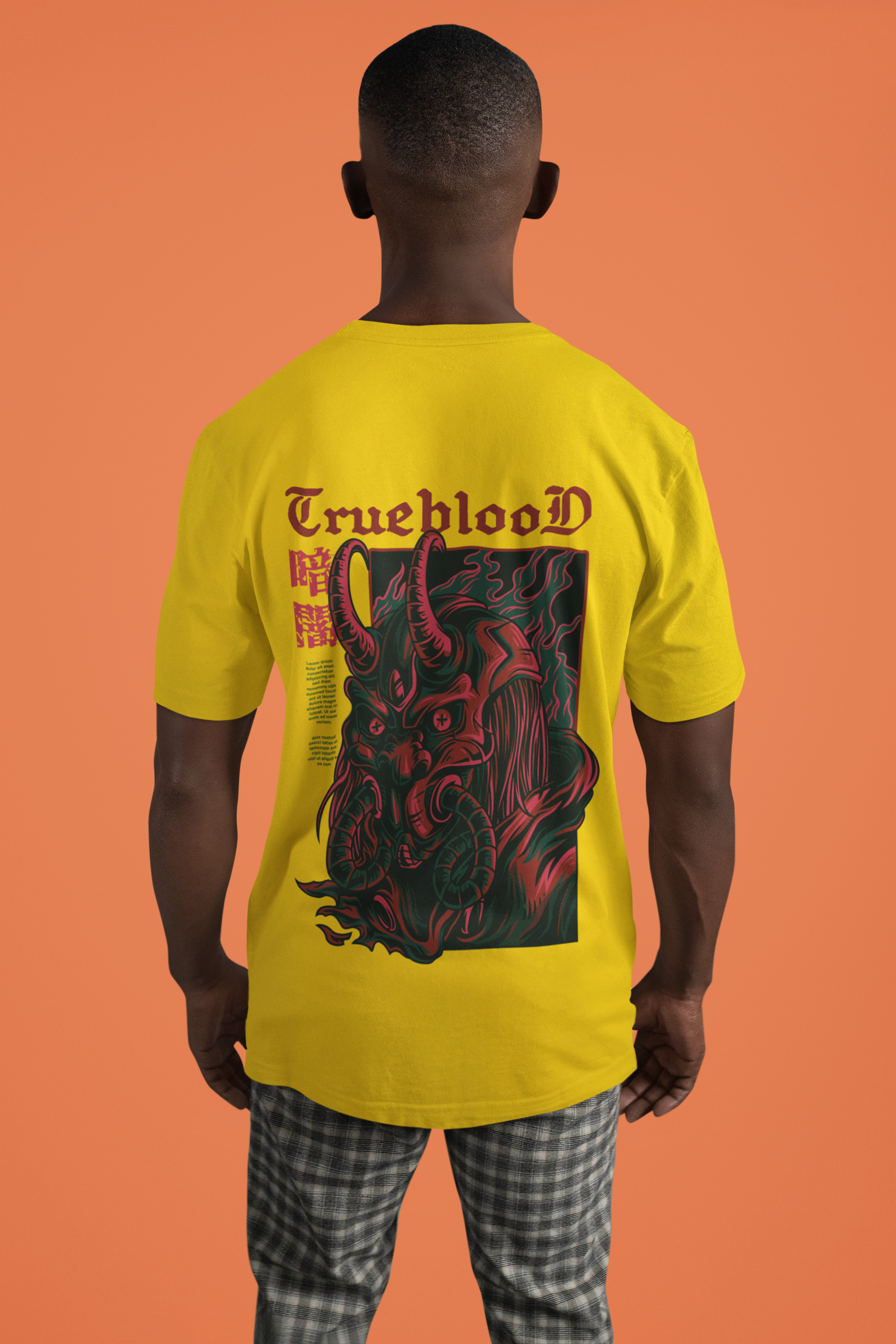 True Blood T-Shirt for Men Color Lemon Yellow