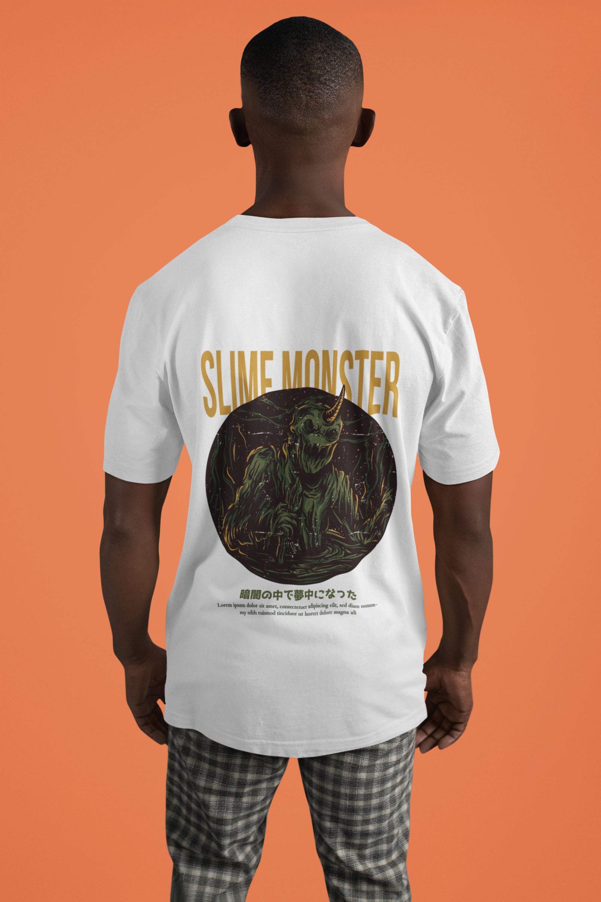 Slime Monster OFF WHITE Oversize T-Shirt Men