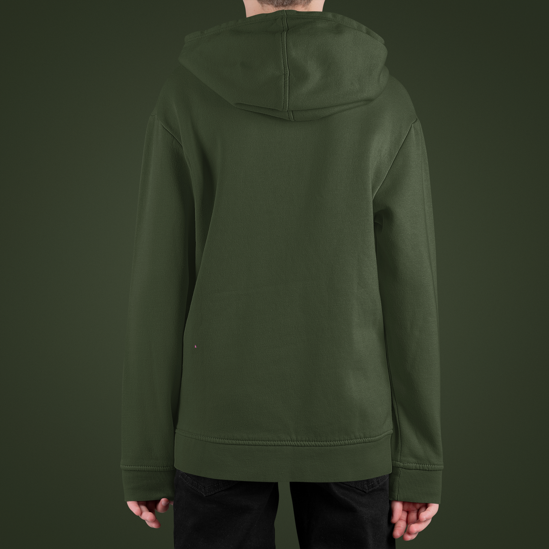 Boy's Black Olive Hoodie