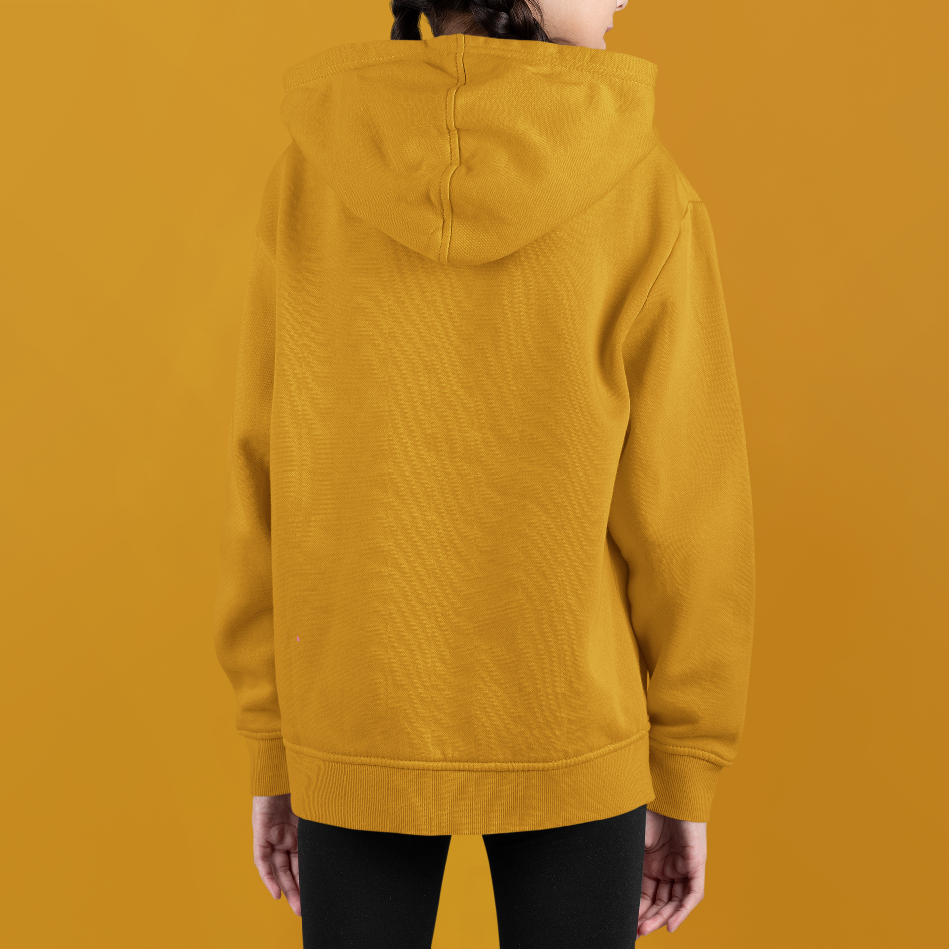 Girls  Mustard Brown Hoodie