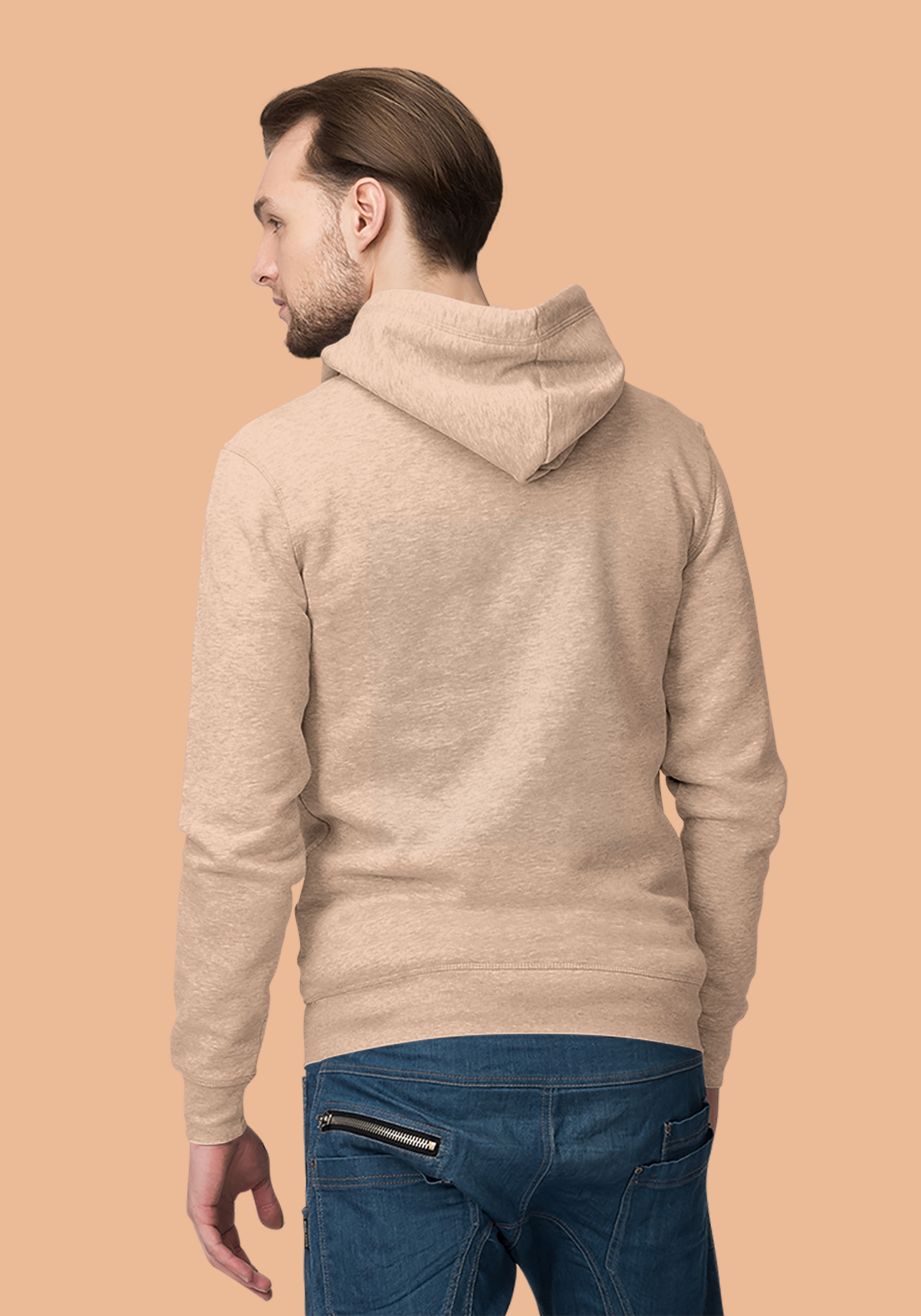 Men’s Hoodie Peach Color