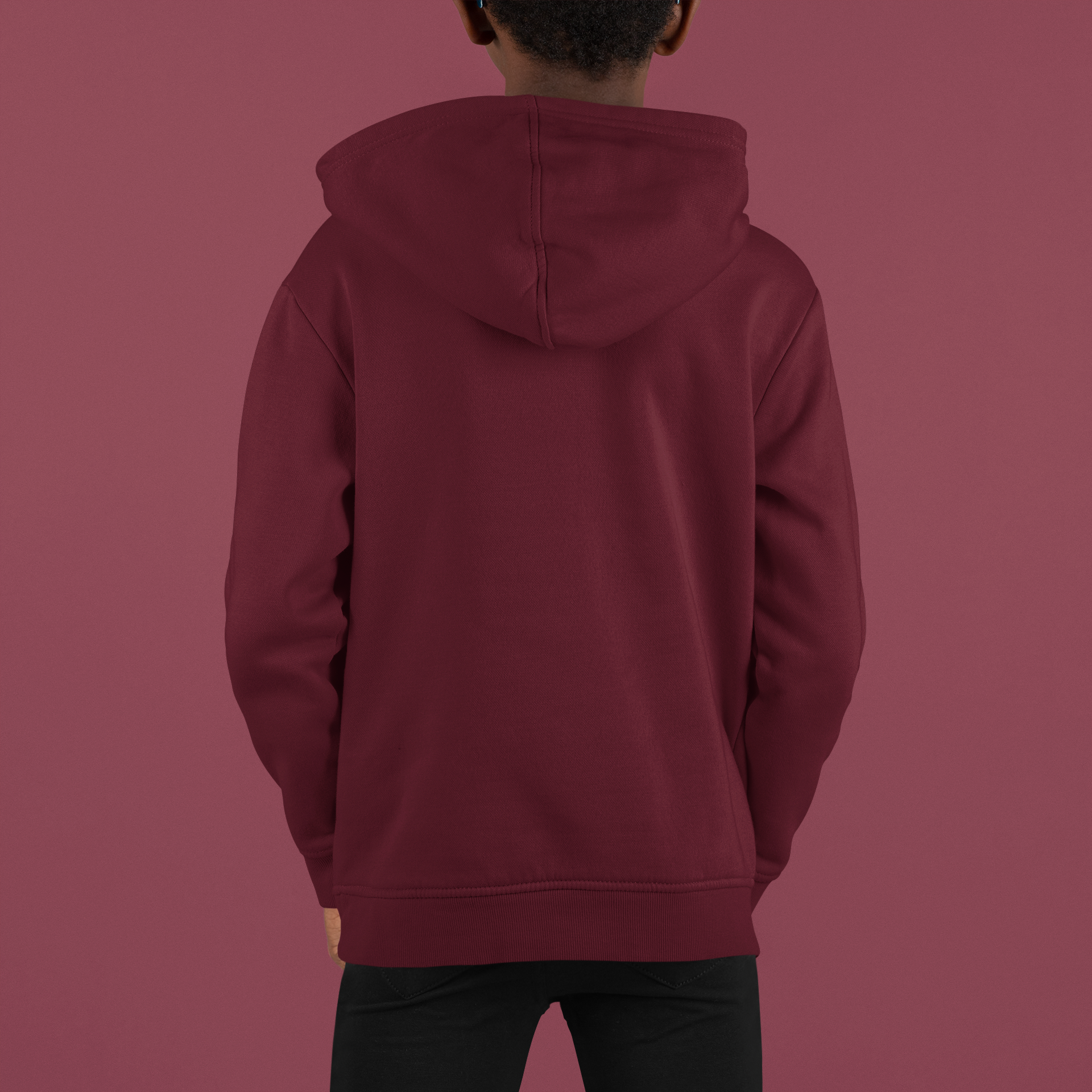 Boy's Maroon Oak Hoodie