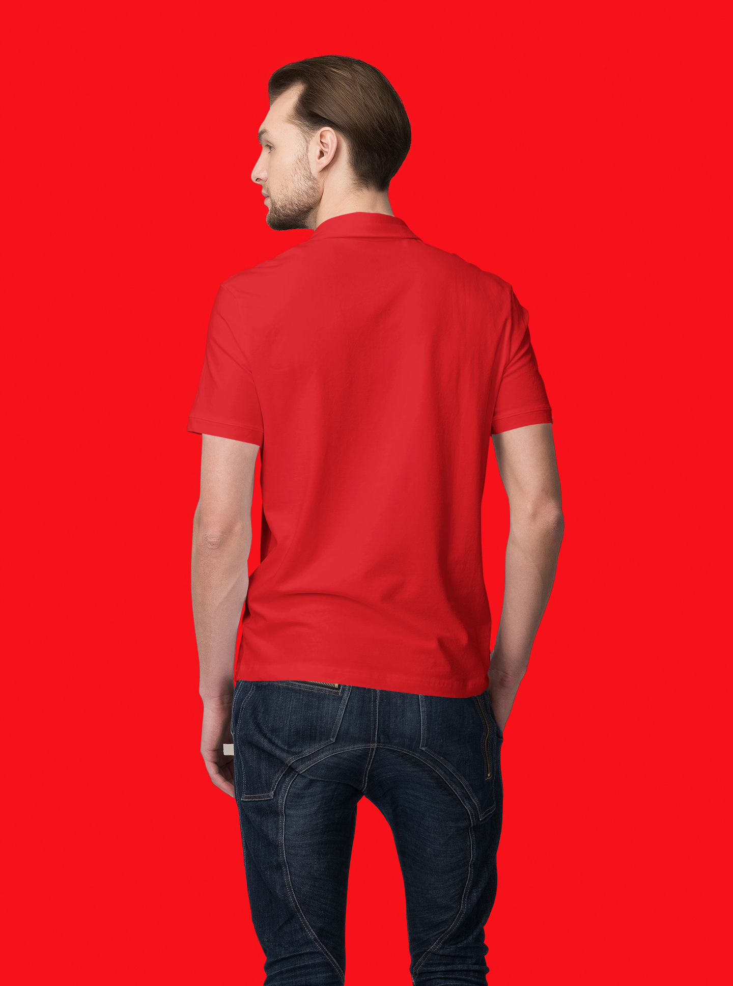 Dark RED Prime Polo T-Shirt