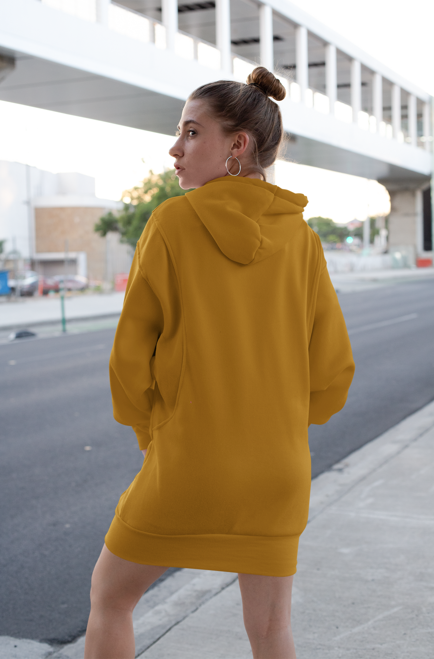 Women's Mustard Brown Hoodie