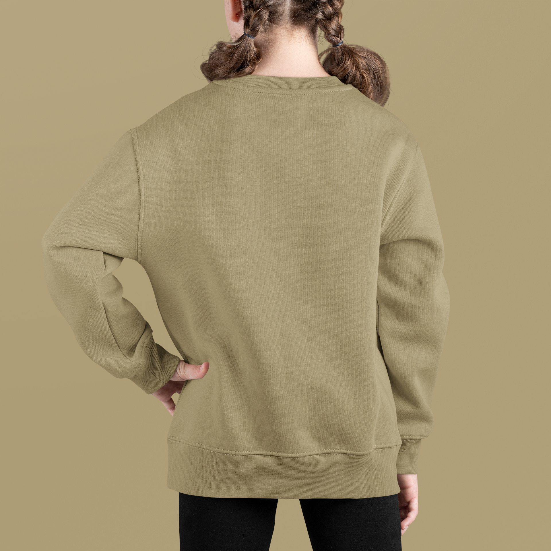 Girl's Muted Beige Sweatshirt