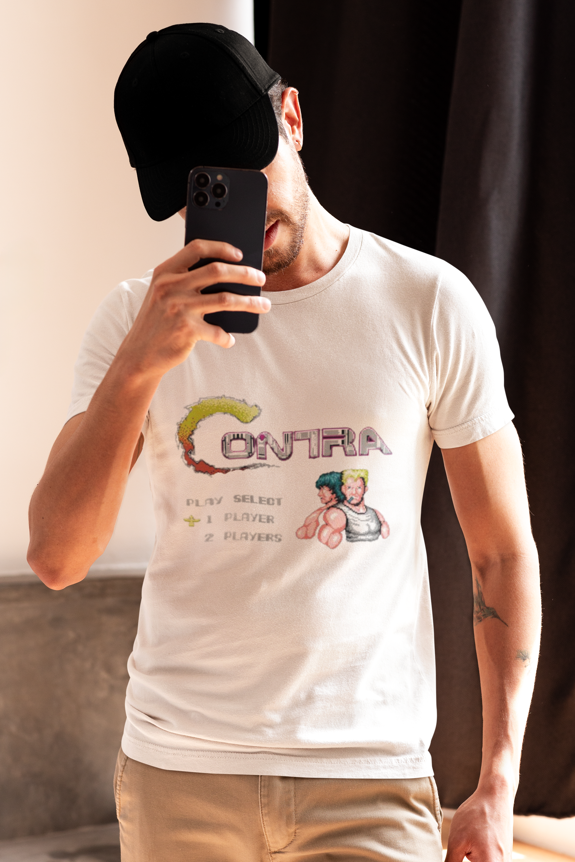 Contra 90's Game T-Shirts White For Men