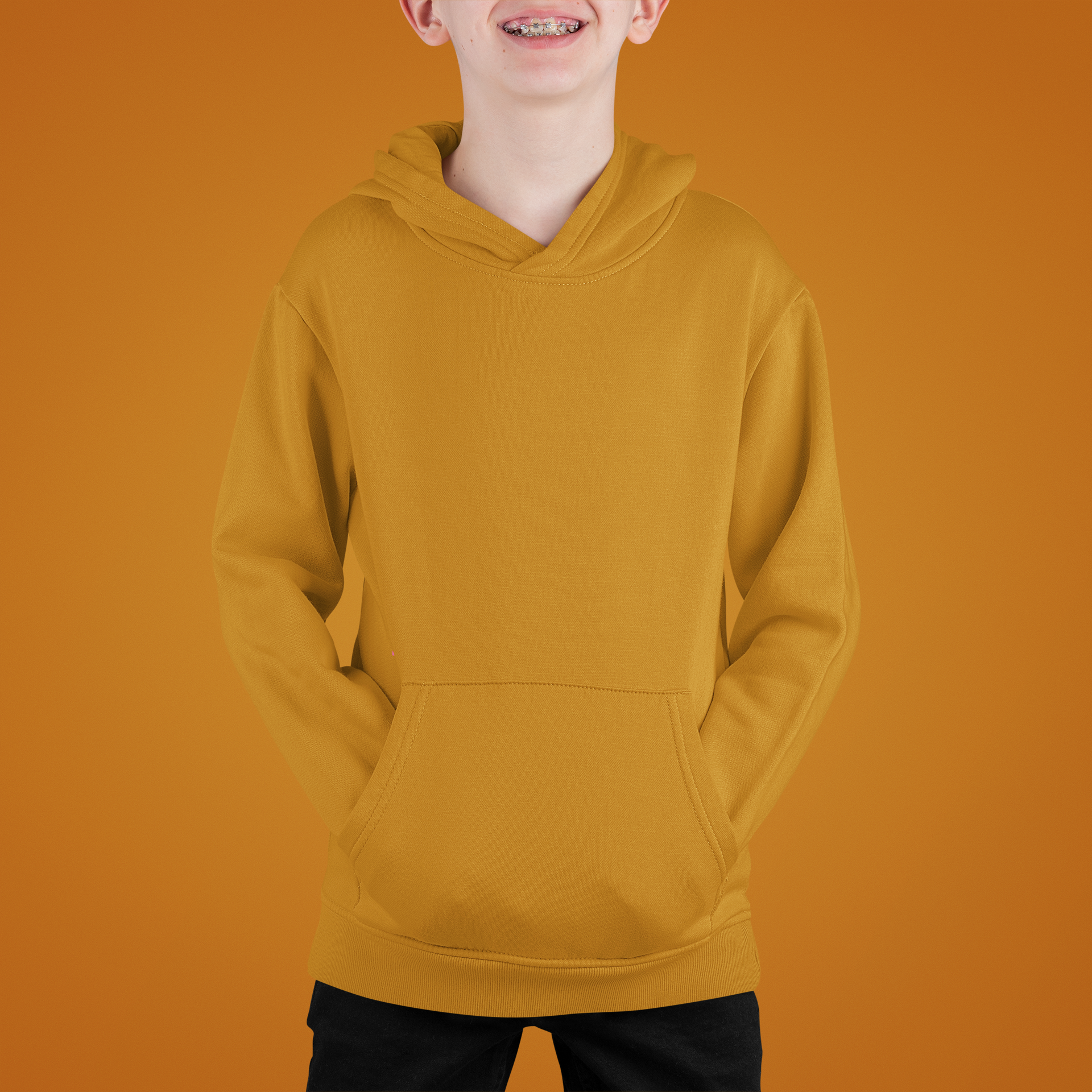 Boy's Mustard Brown Hoodie