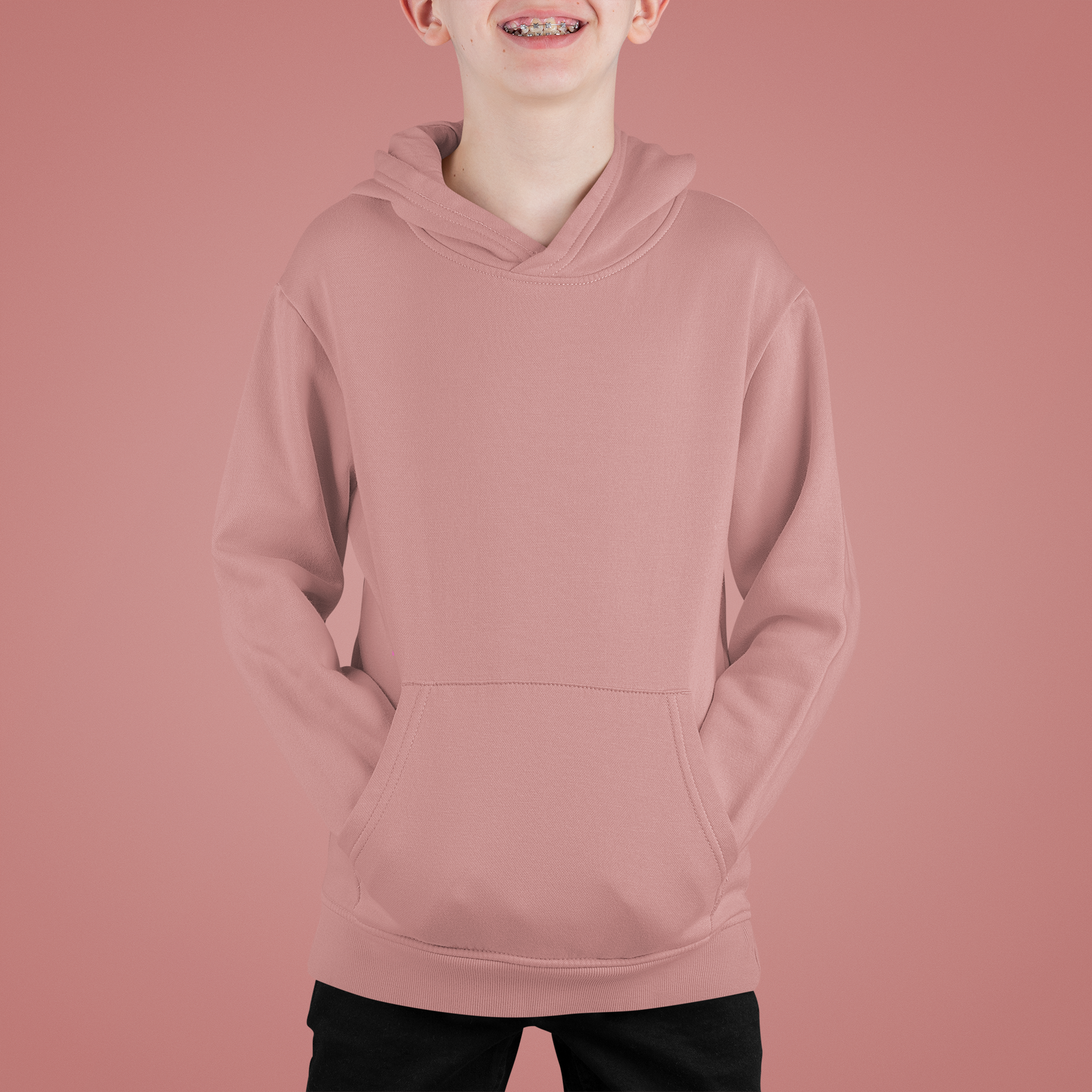 Boy's Pink Rose Hoodie