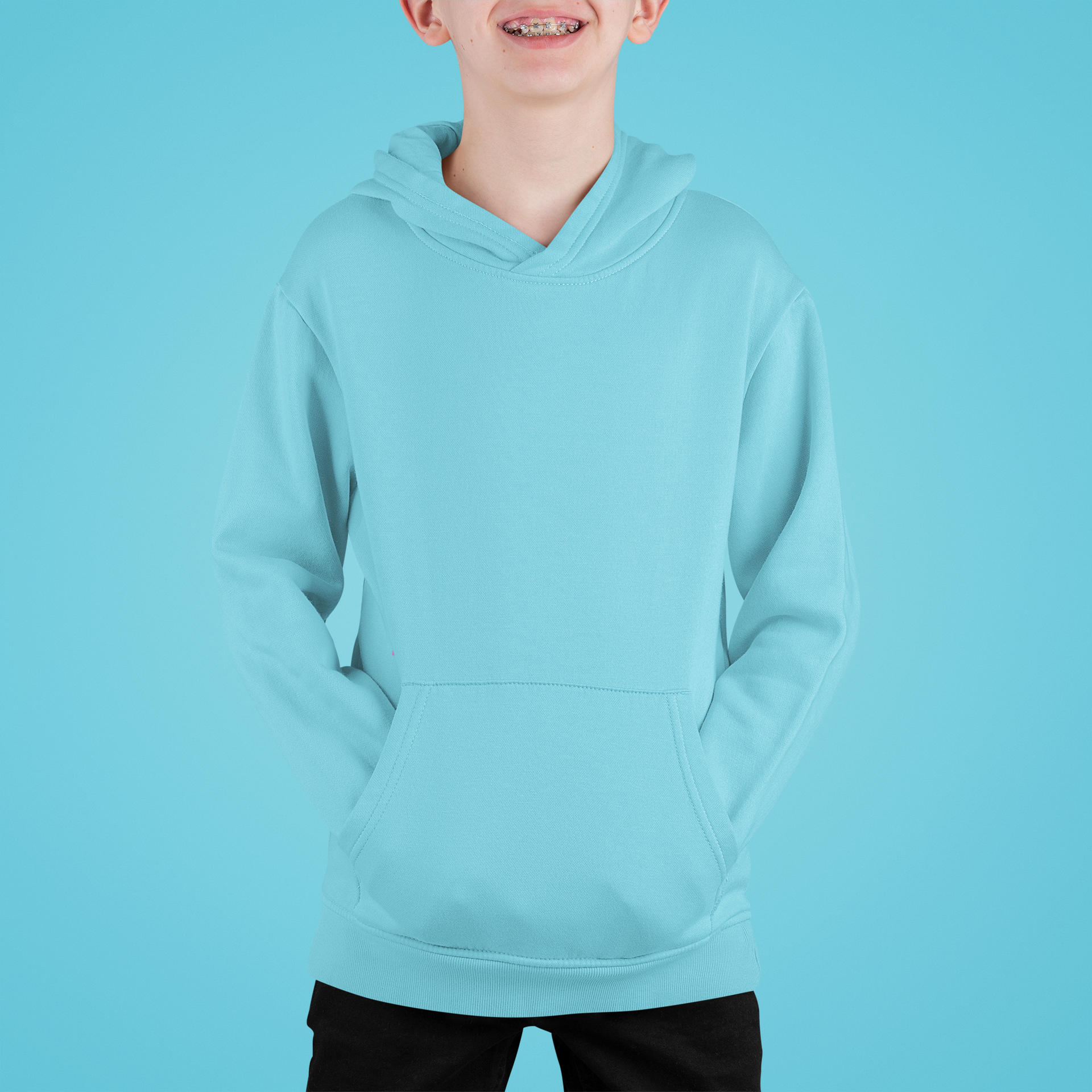 Boy's Sky Blue Hoodie