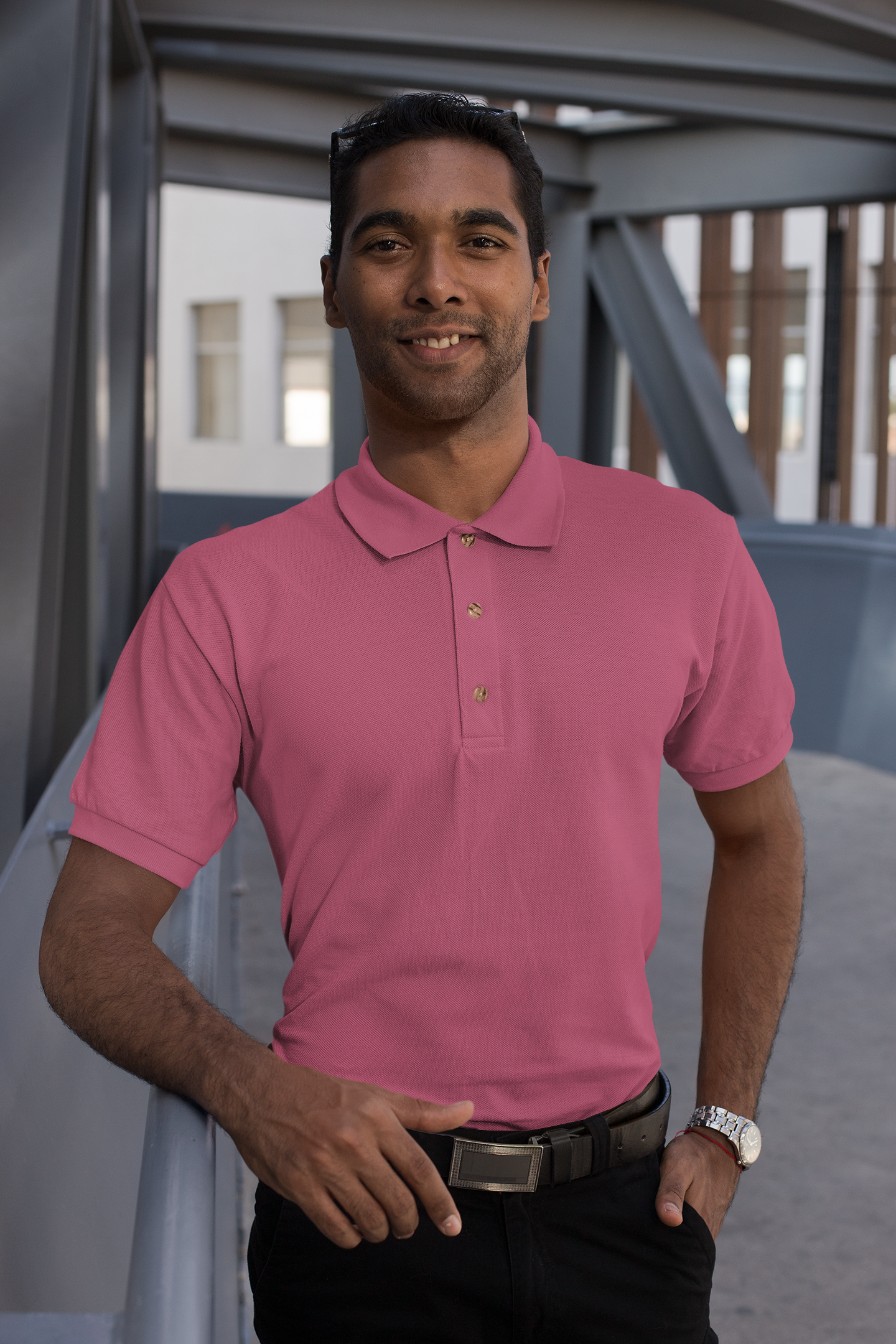 Men's Resberry Rose Prime Polo T-Shirt