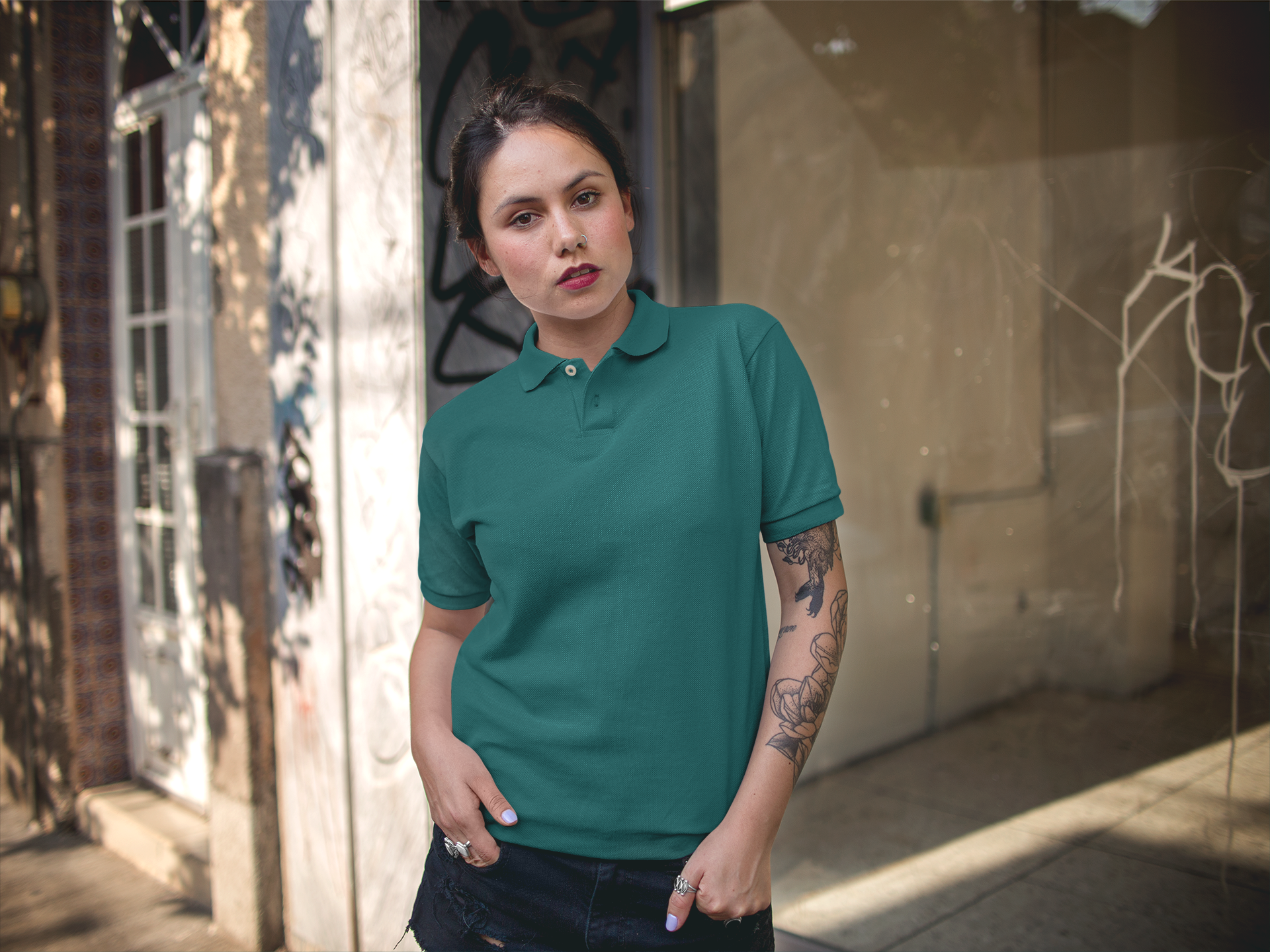 Women's Deep Sea Green Prime Polo T-Shirt