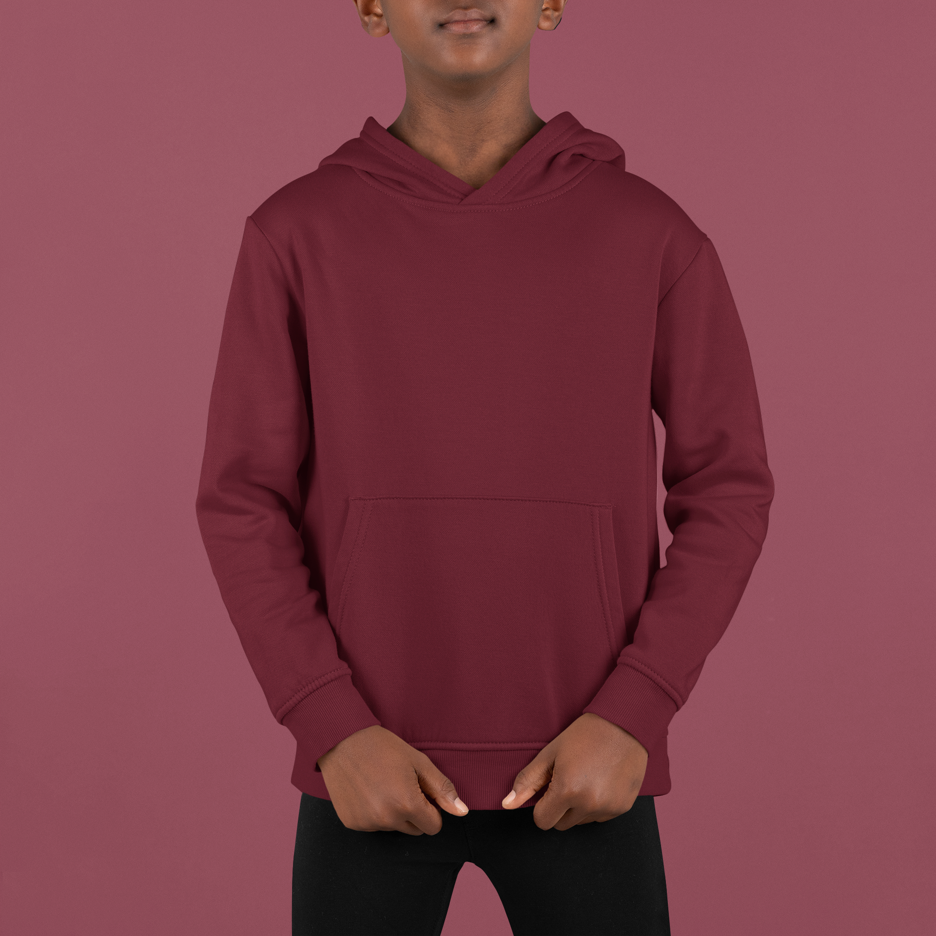 Boy's Maroon Oak Hoodie