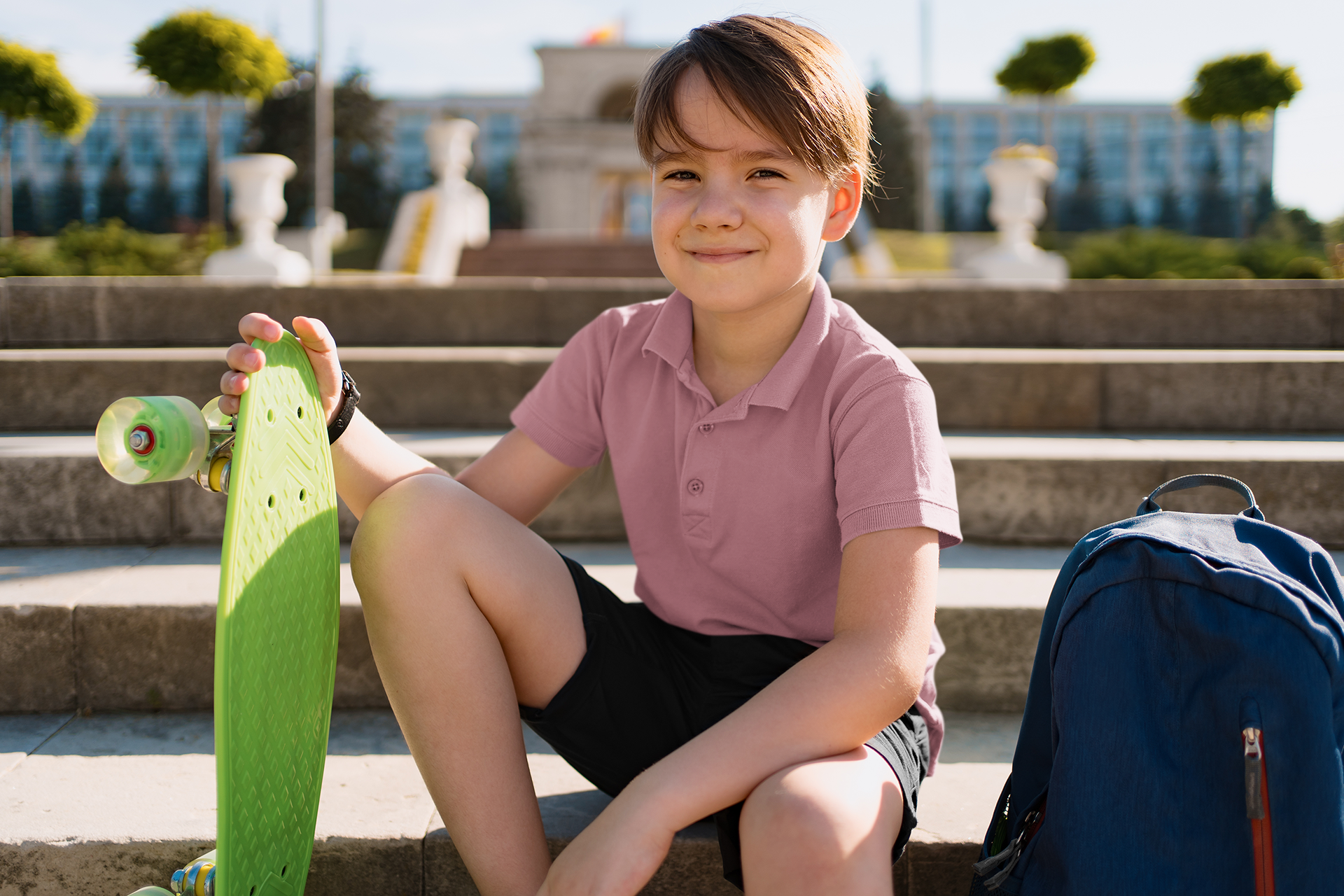 Boy's Orchid Prime Polo T-Shirt