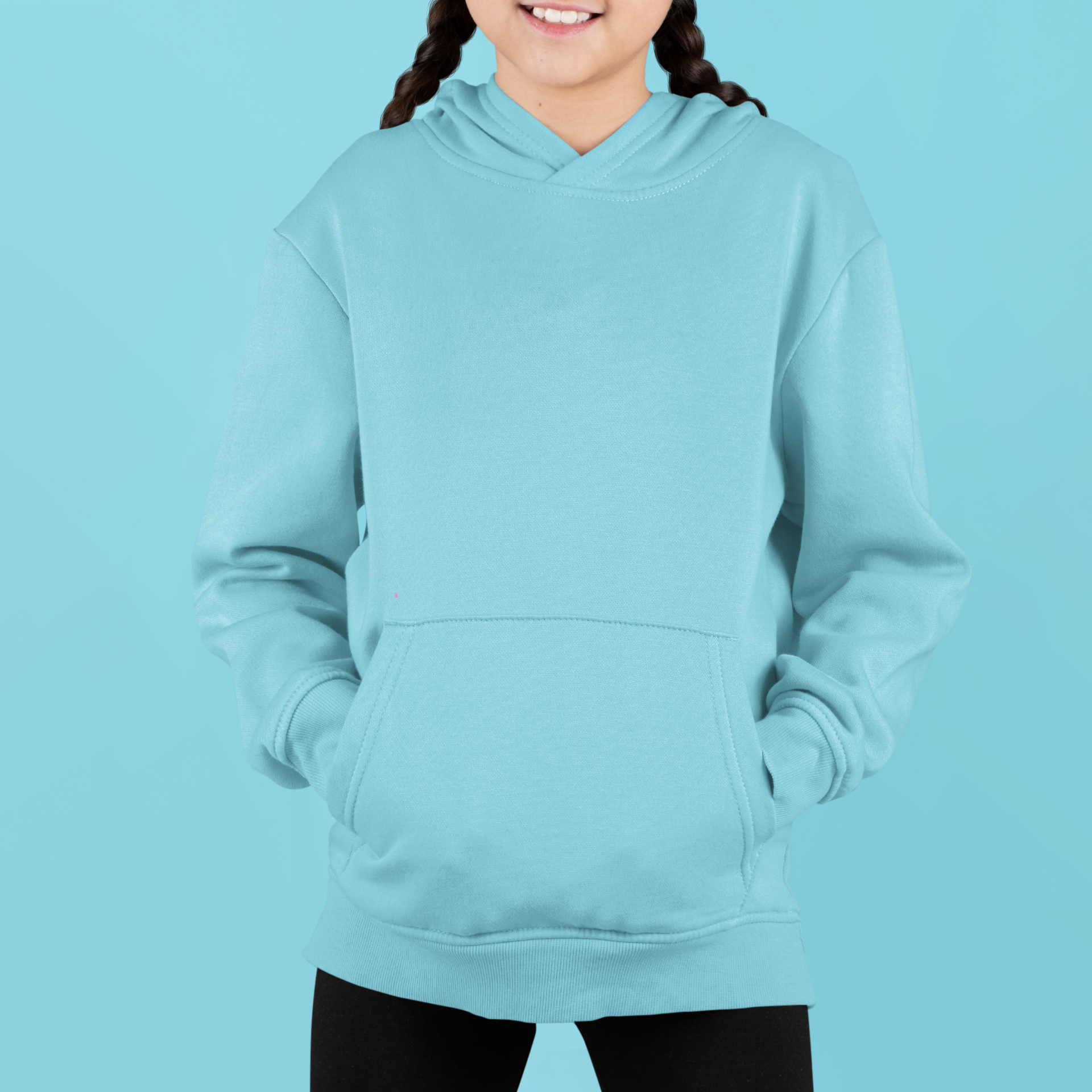 Girls Sky Blue Hoodie