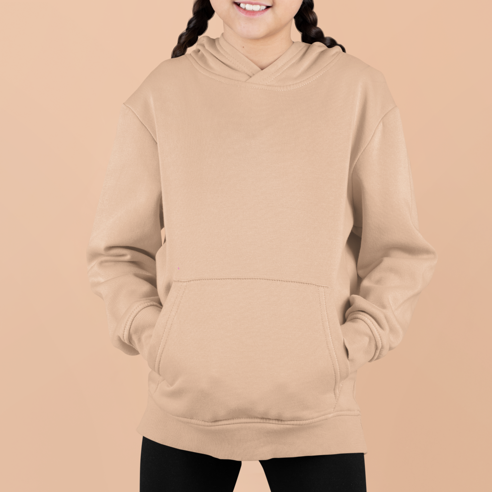 Girls Peach Hoodie