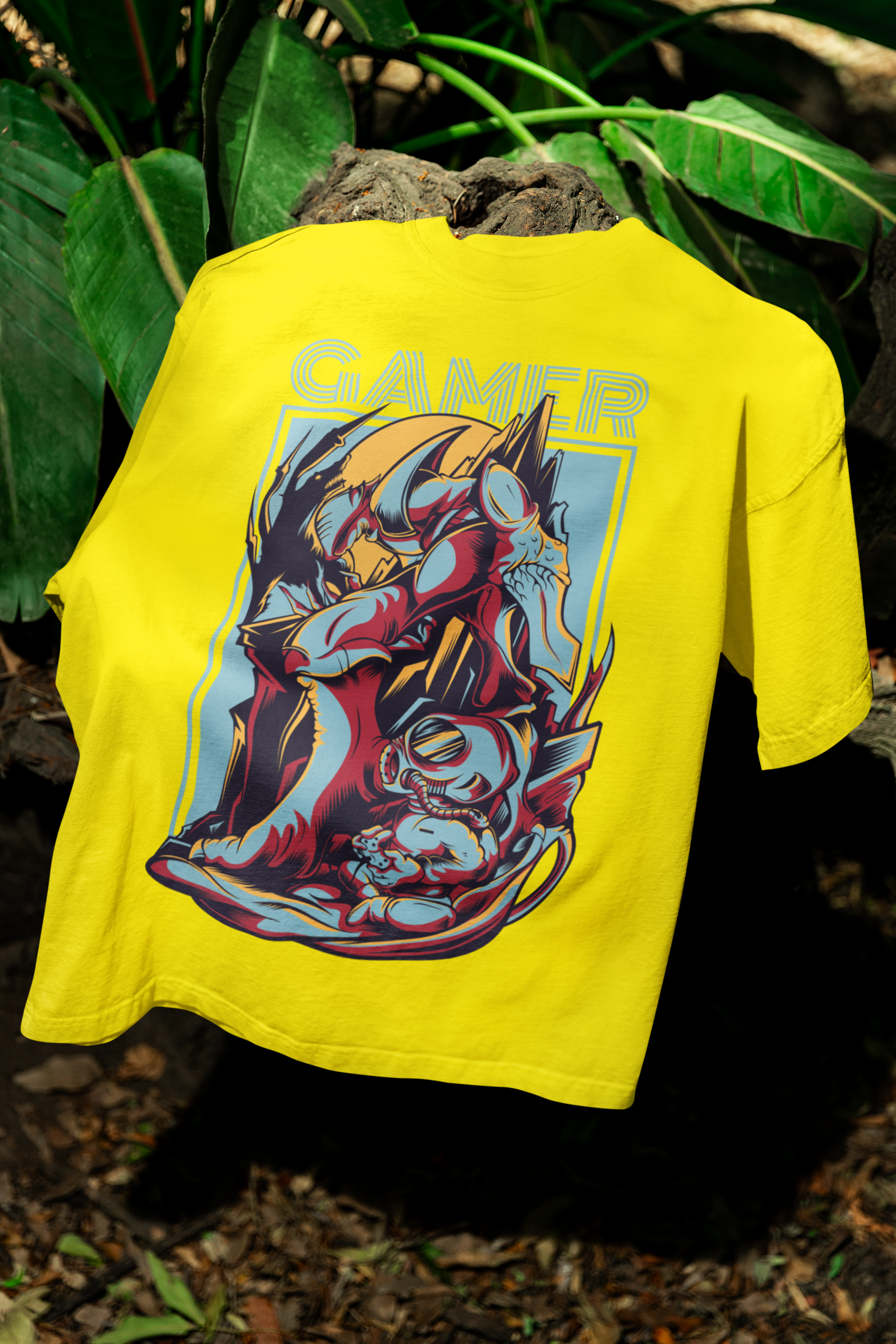 Custom T-Shirt for Men Color Lemon Yellow