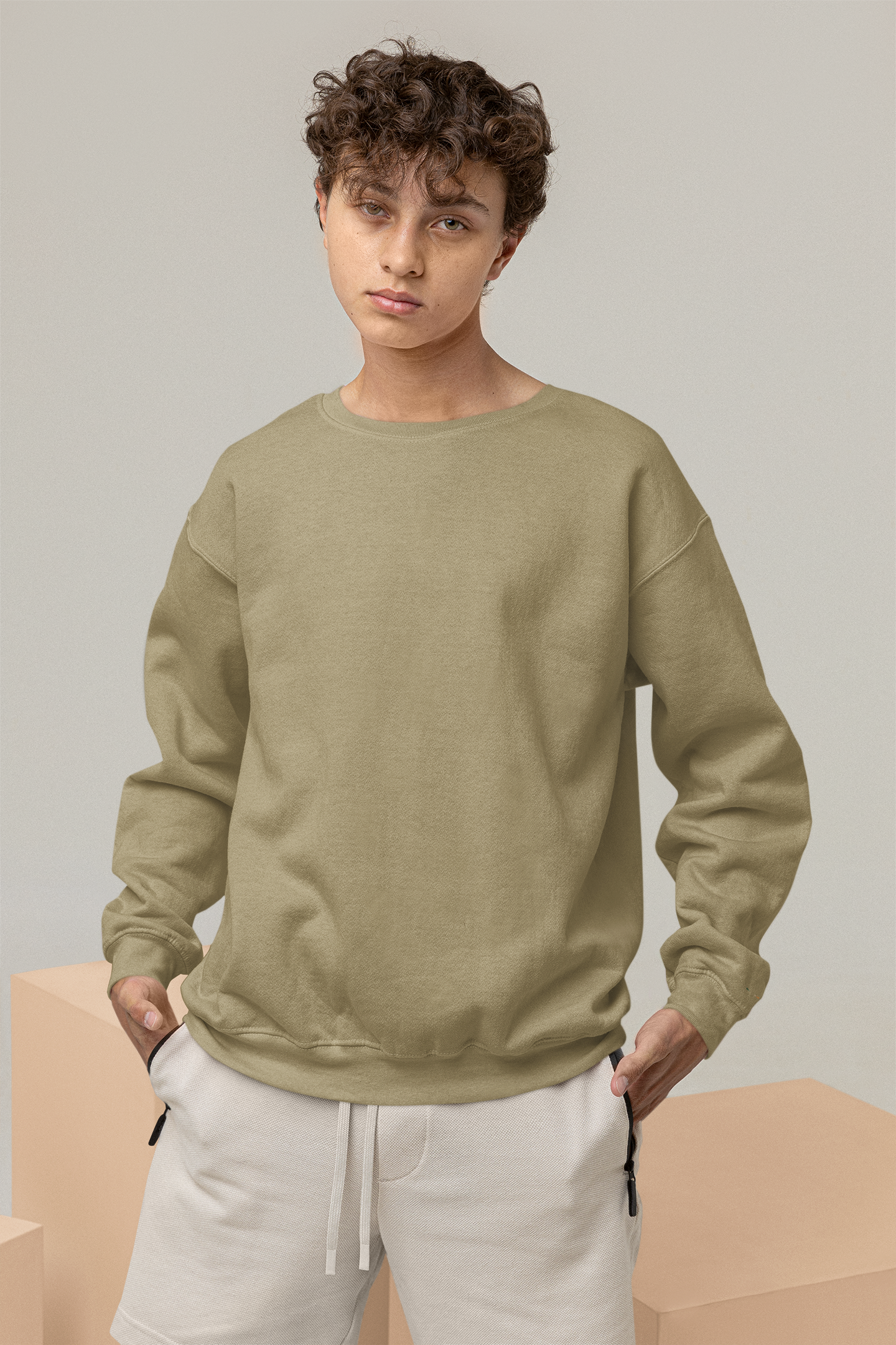 Men’s Muted Beige Sweatshirt