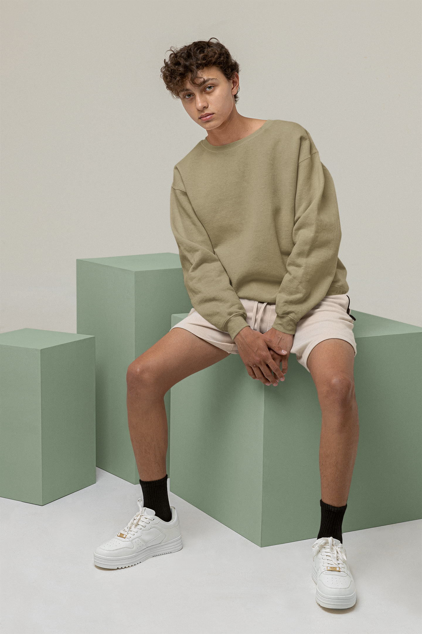 Men’s Muted Beige Sweatshirt