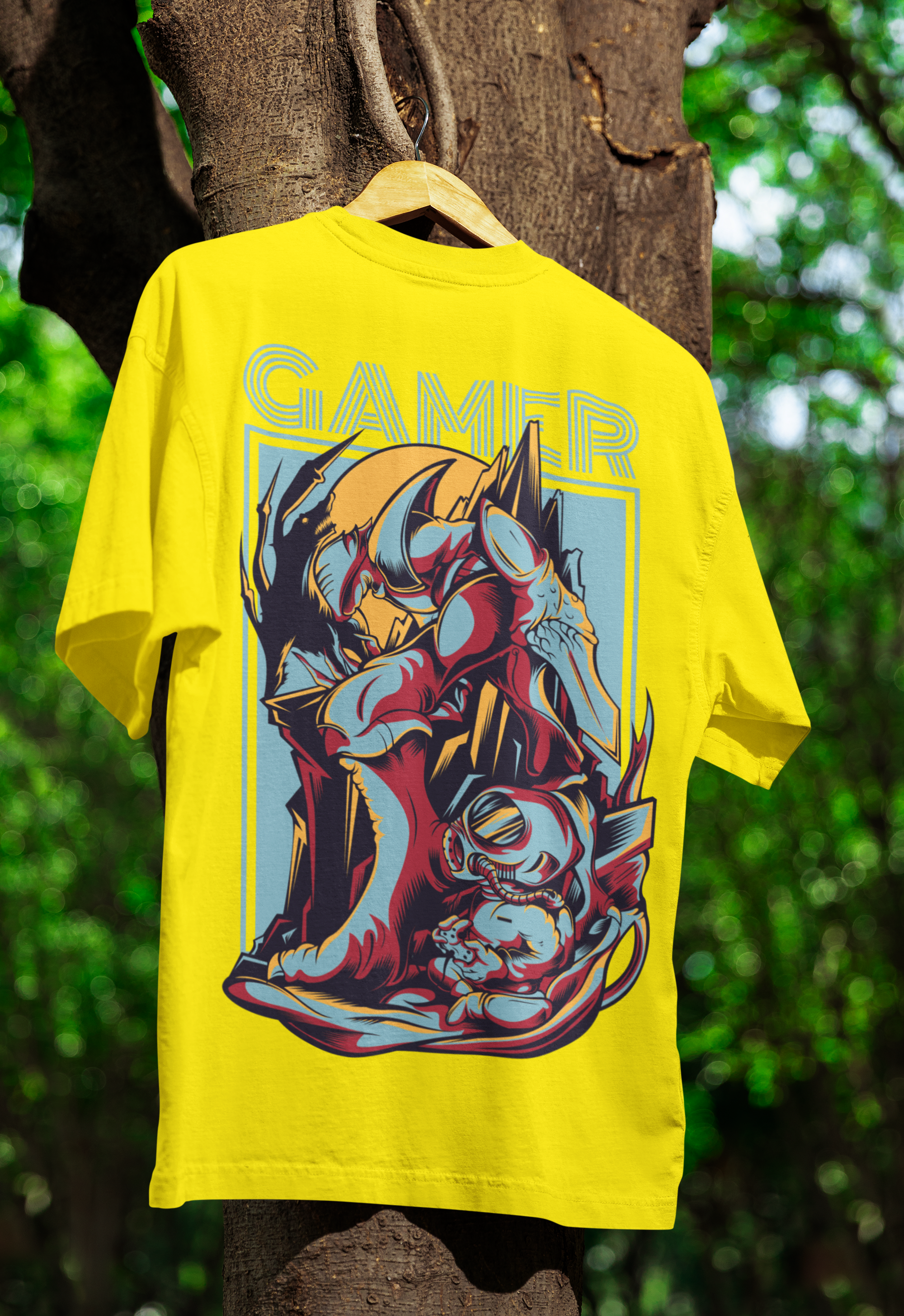 Custom T-Shirt for Men Color Lemon Yellow