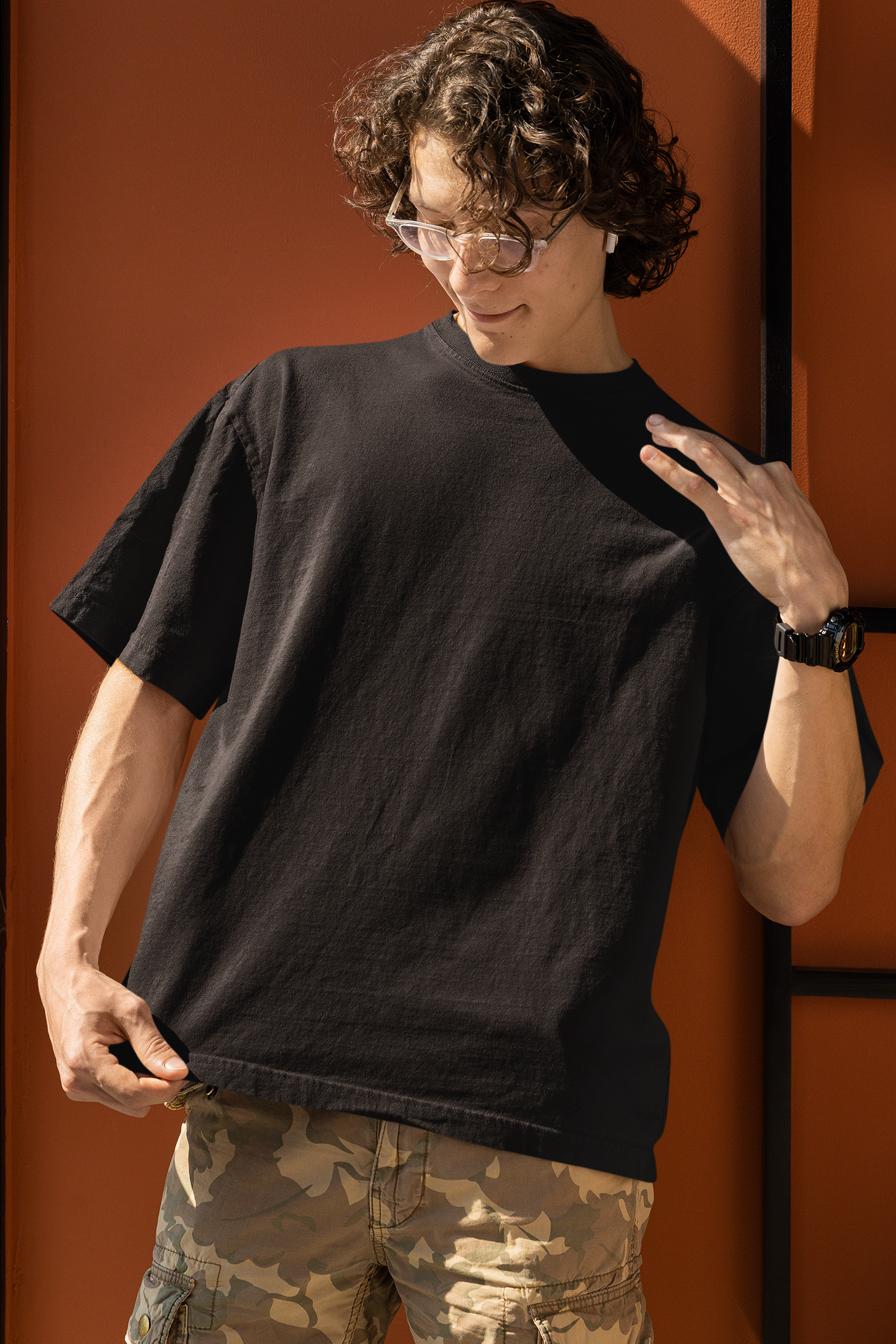 Plain T-Shirt for Men's Color Black