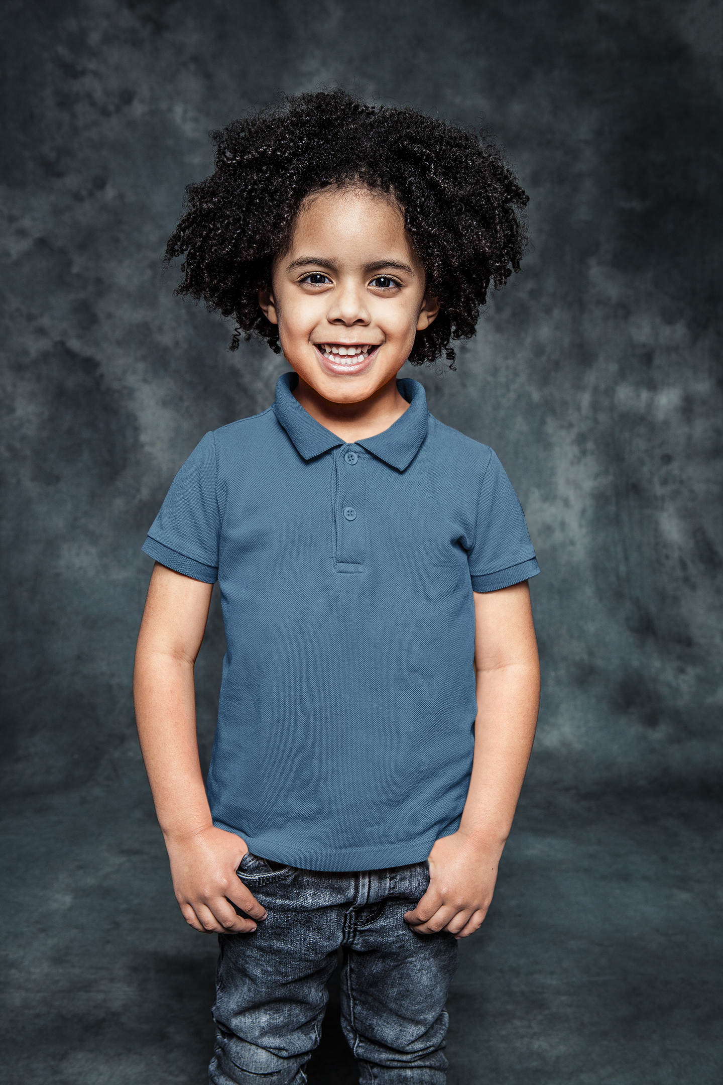 Boy's Dull Blue Prime Polo T-Shirt