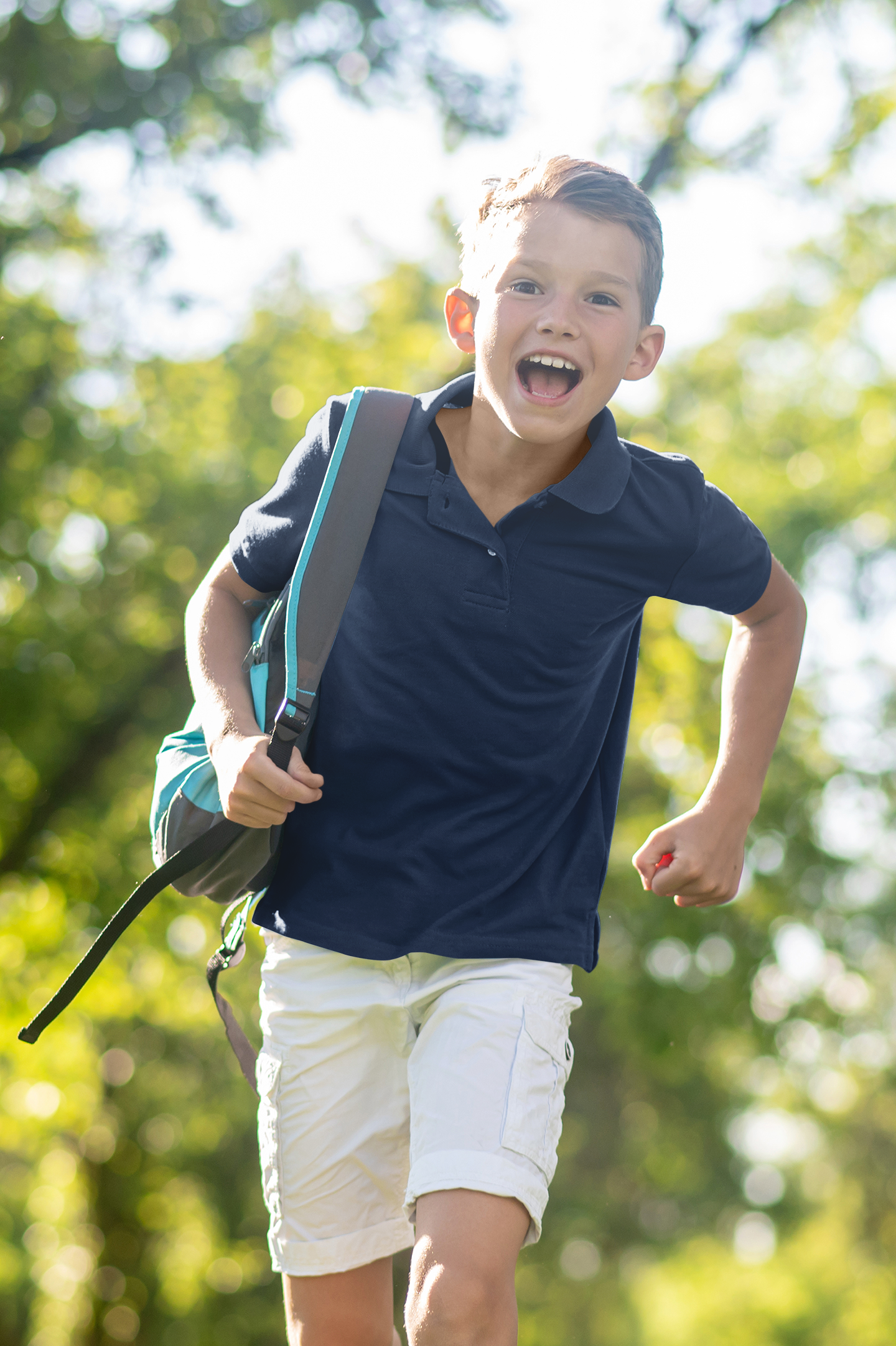 Boy's Navy Prime Polo T-Shirt