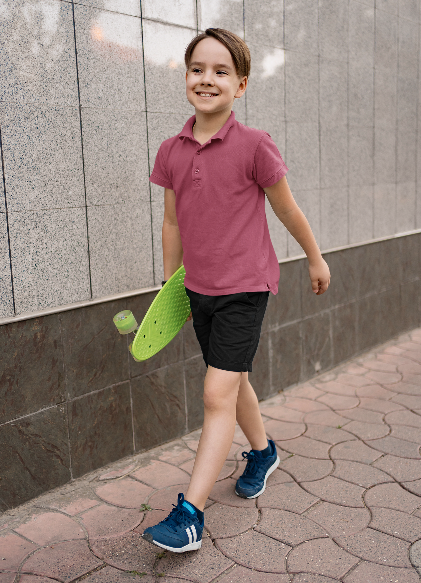 Boy's Resberry Rose Prime Polo T-Shirt