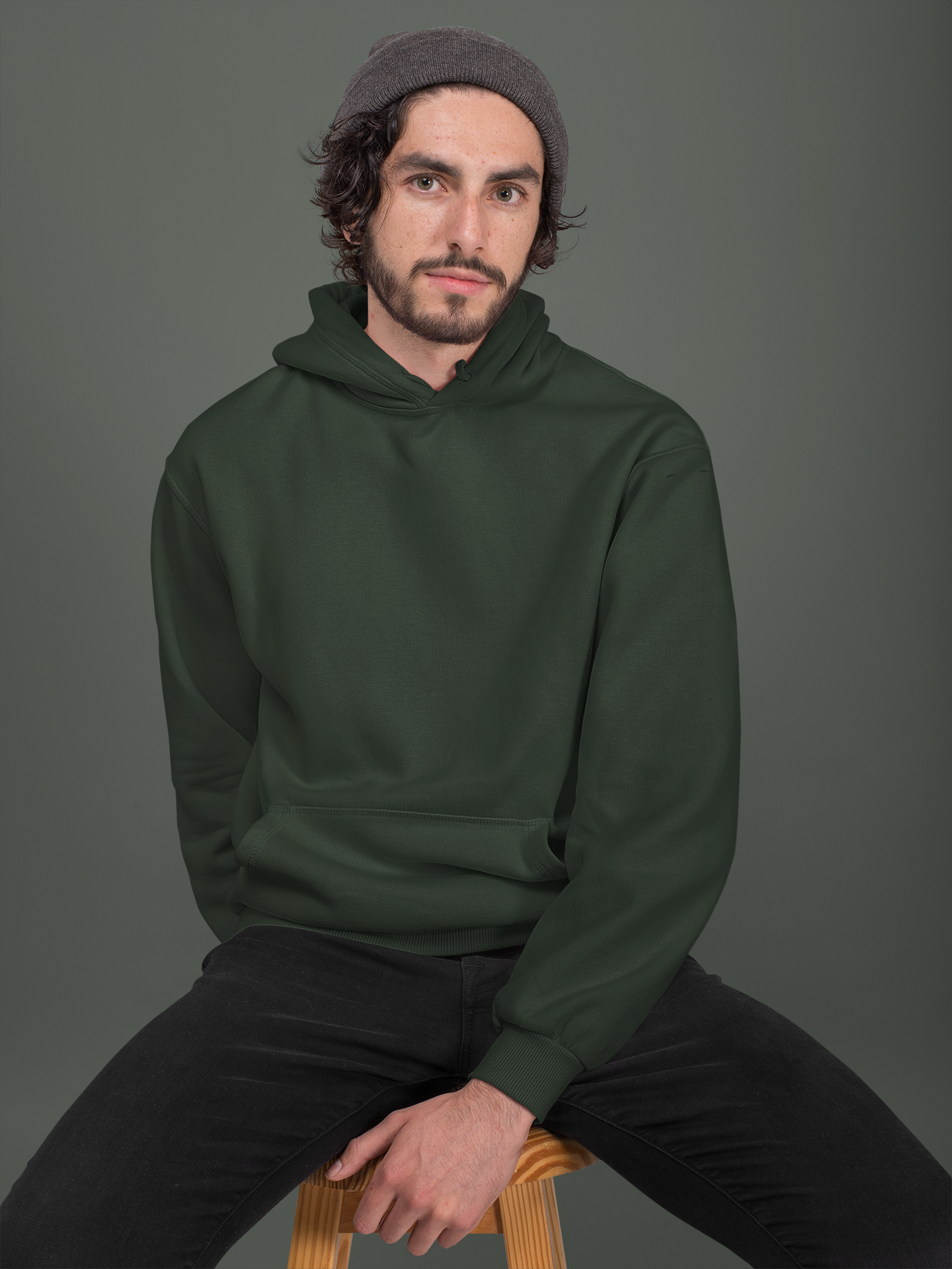 Men's Junglee Green Hoodie