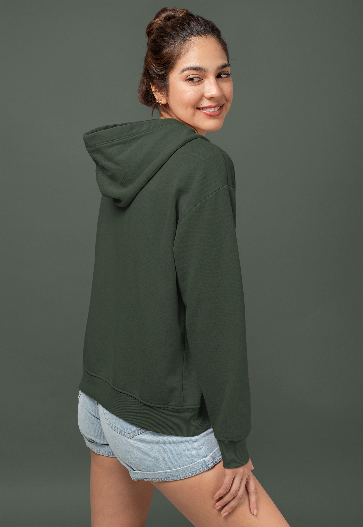 Women's Junglee Green Hoodie