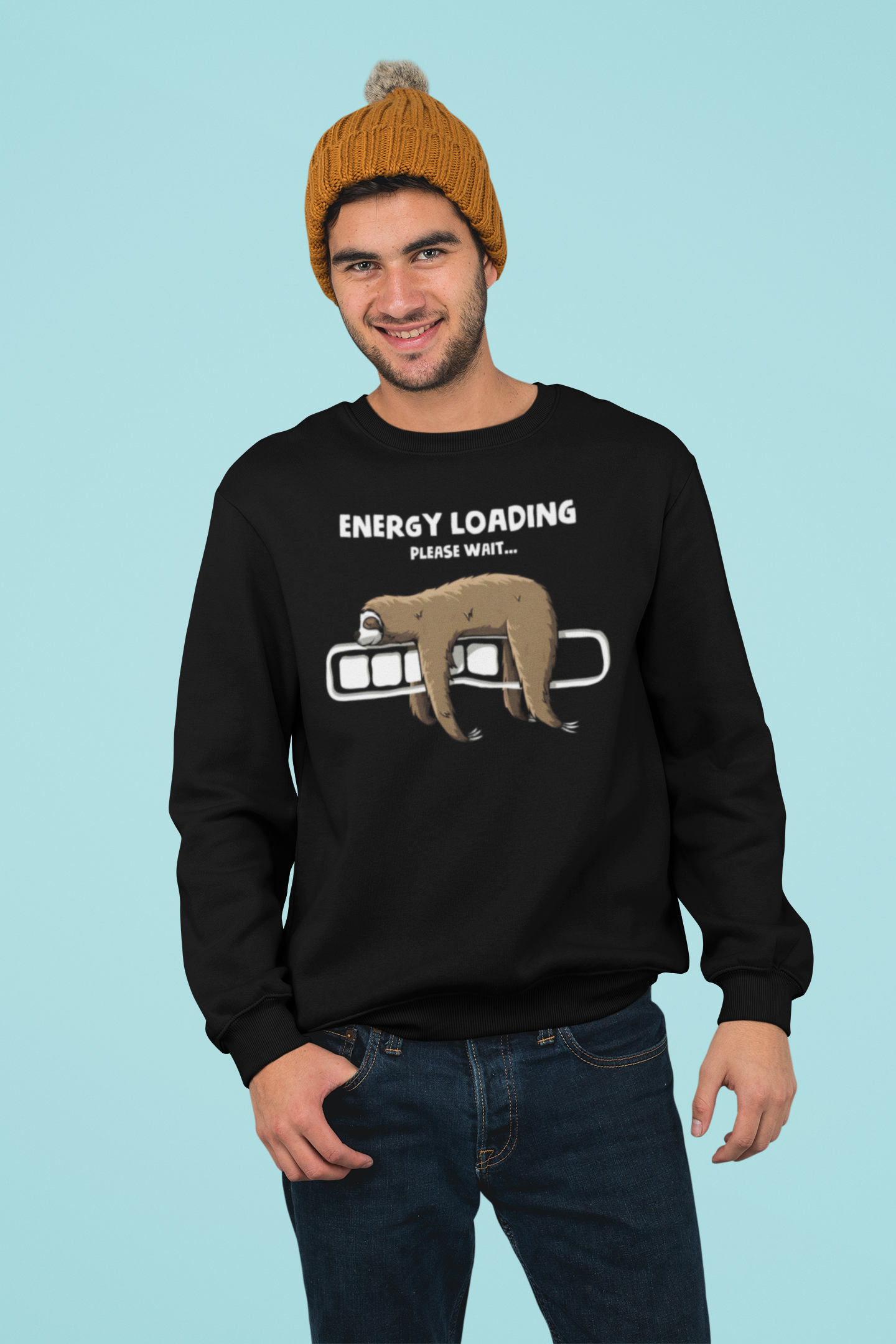 Premium Men’s Printed Black Color Sweatshirt