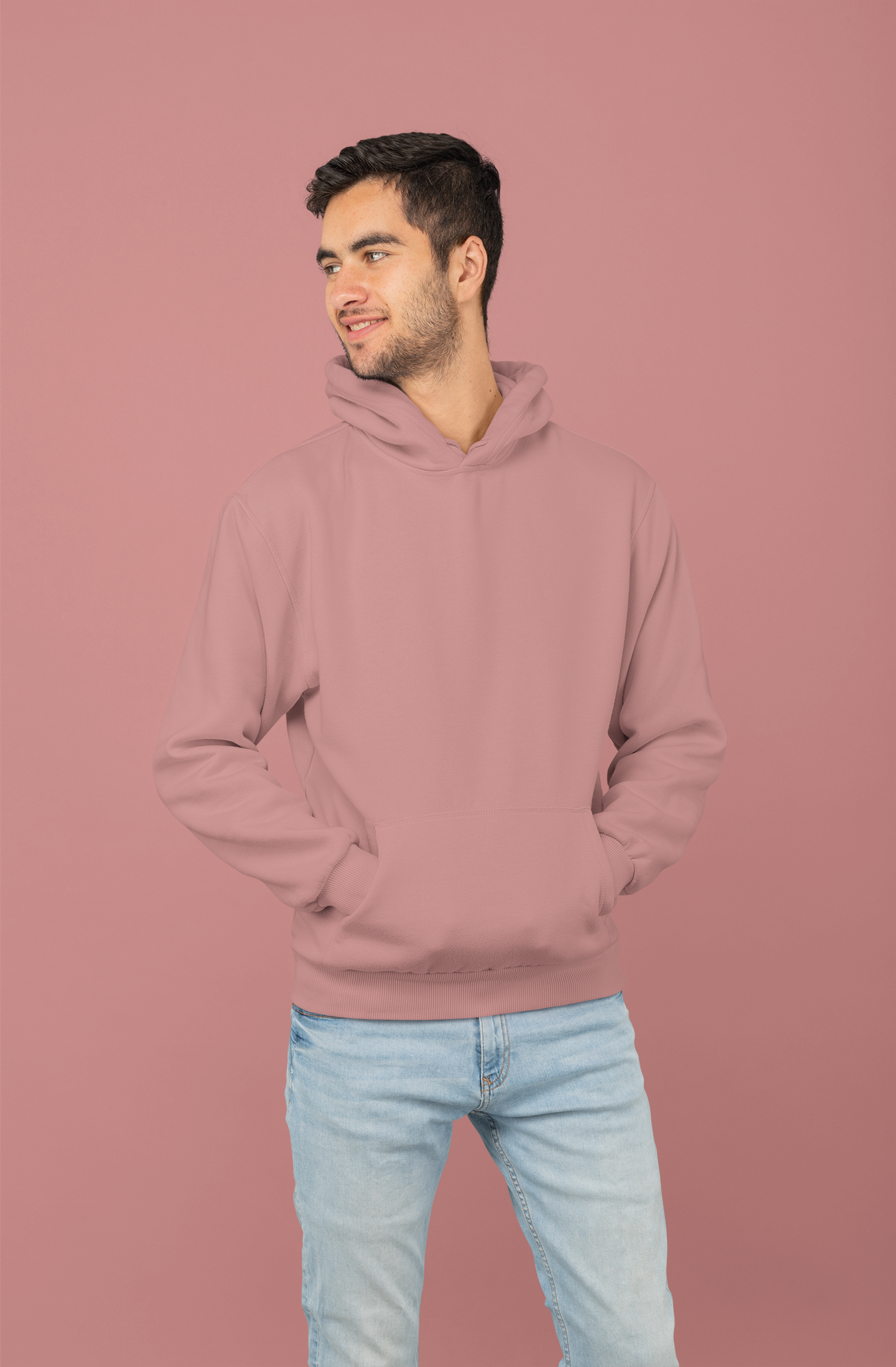 Pink Rose Men’s Hoodie