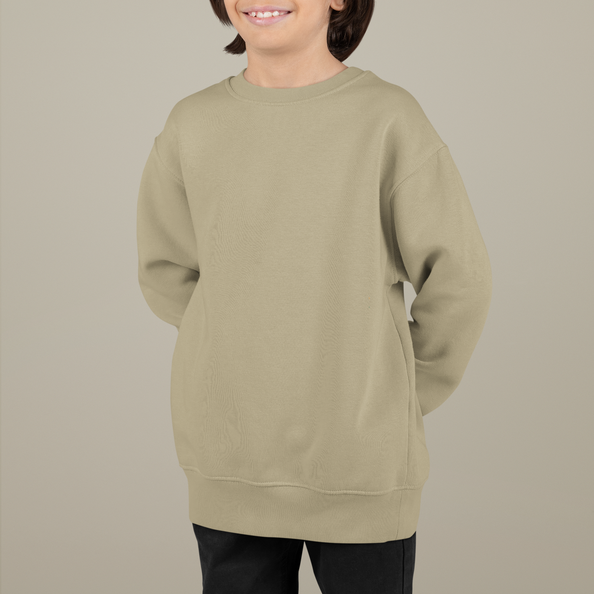 Boy's Muted Beige Sweatshirt