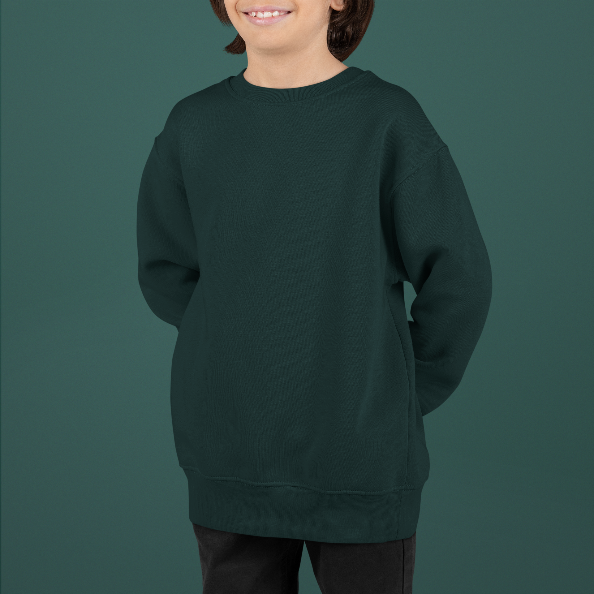 Boy's Bottle Green Sweatshirt